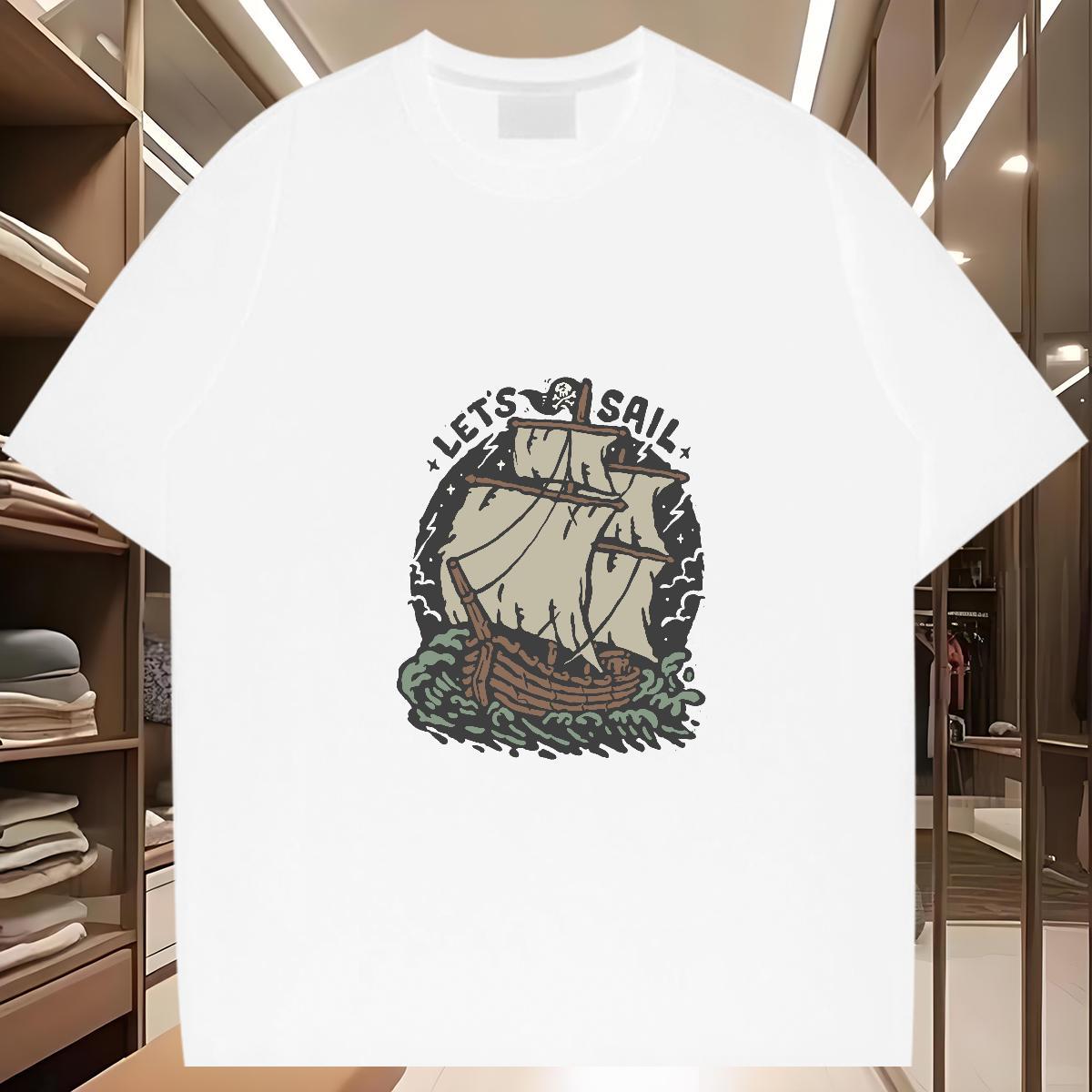 T shirt 100% Cotton 230g painting Summer Casual O-Neck Short Sleeve Black Oversized Men Tops Tees Fashion Casual Unisex Clothes