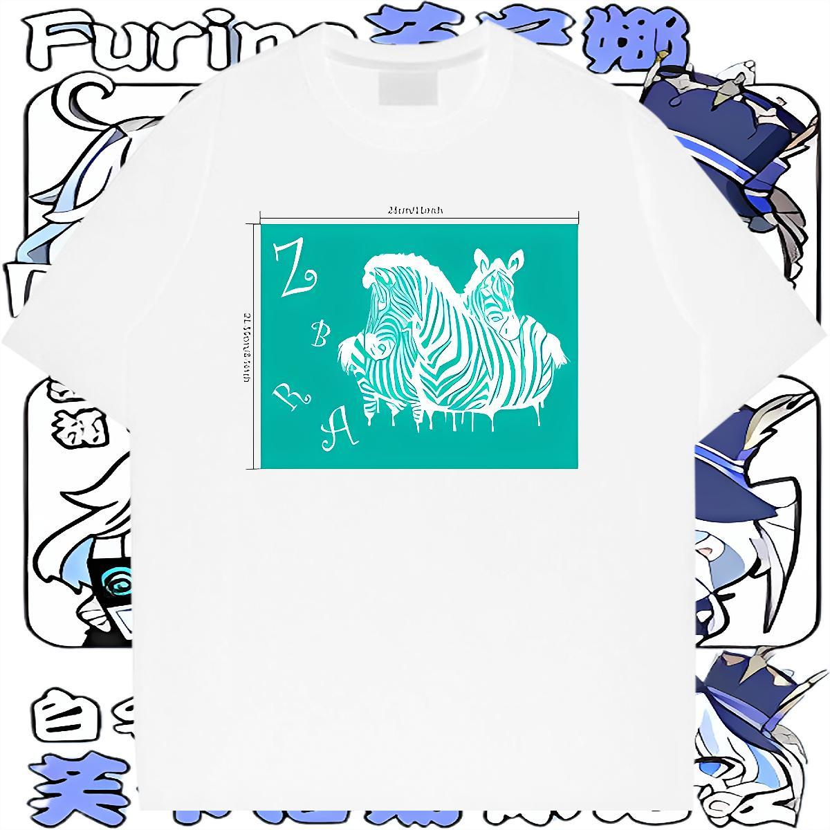 Custom T-Shirts for Men 230g Pure Cotton horse Street Casual Tops Tees Round Neck Short Sleeve Unisex Mens Tshirts Customized