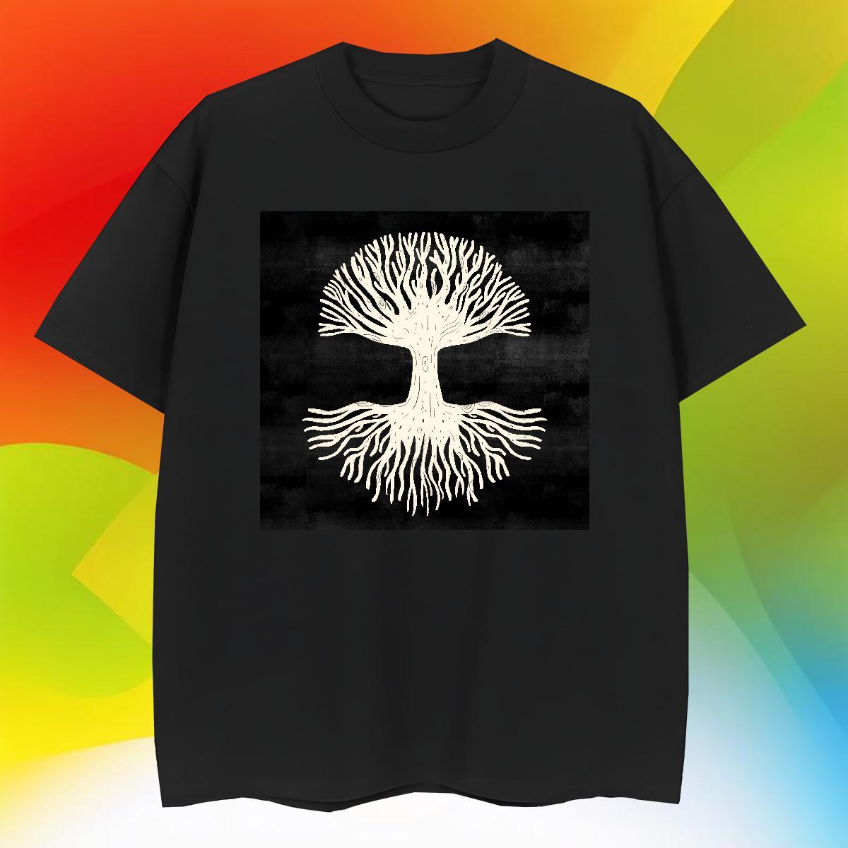 Fashion New T-Shirts 100% Cotton 230g tree Casual Daily Wear Tops Short Sleeve Soft High Quality Men Clothes T-Shirt Asian Size