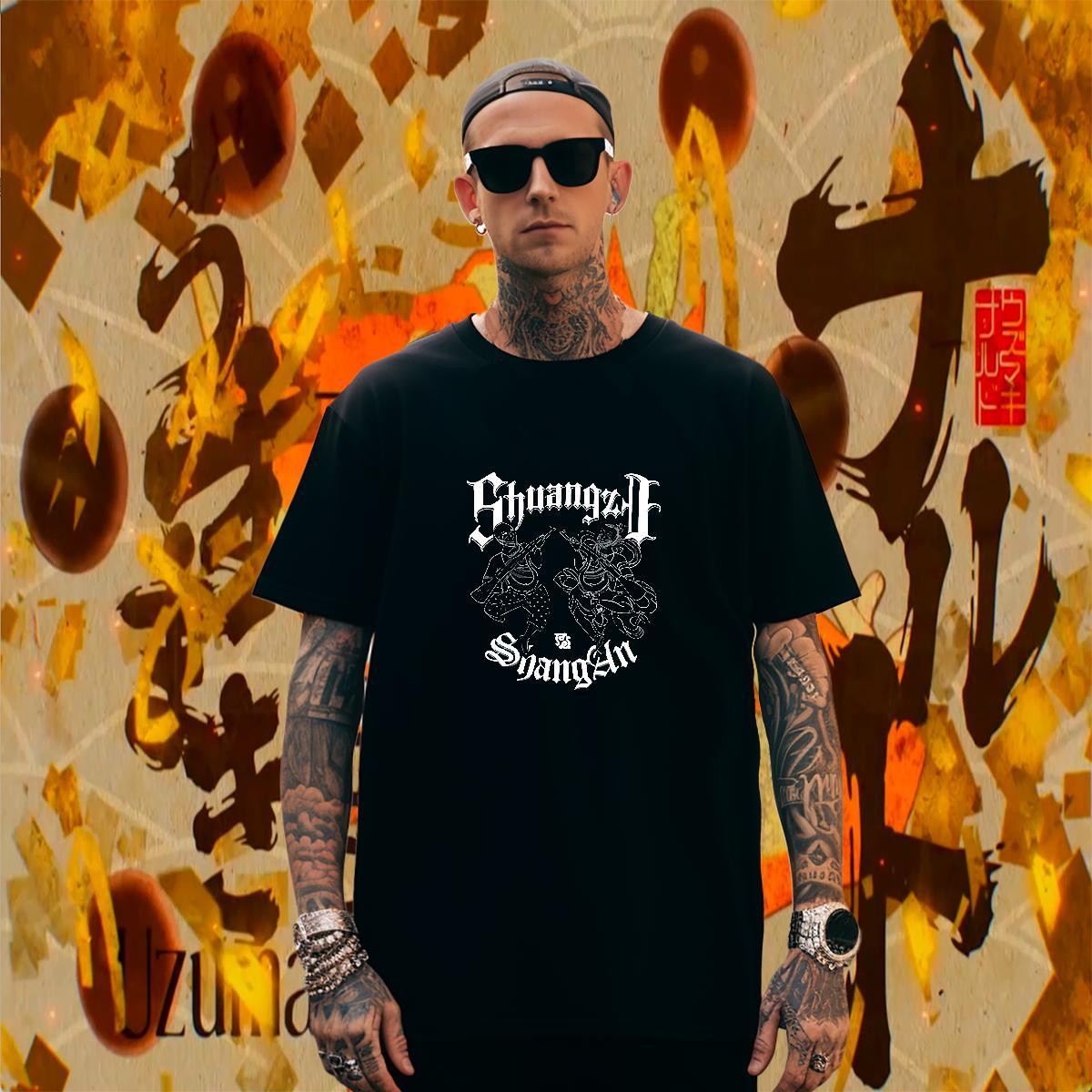 T-Shirts for Men 100% Cotton 230g character Casual Short Sleeve Soft Oversized Men Tees DIY Comfortable Clothes