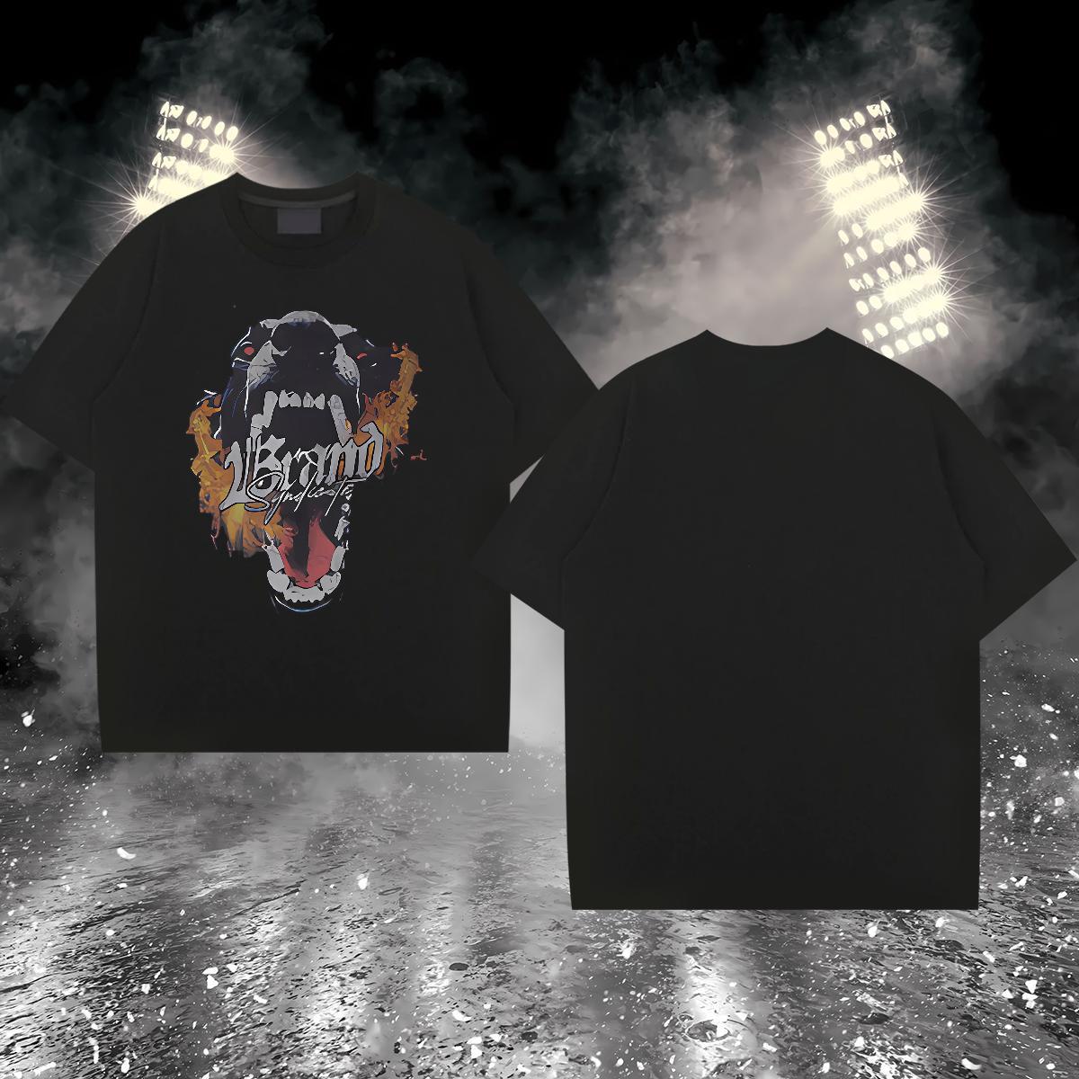 2024 DIY T Shirt For Man 100% Cotton 230g dog Sport Tops Tees Breathable Short Sleeve Wholesale Couples T Shirts Customized Print