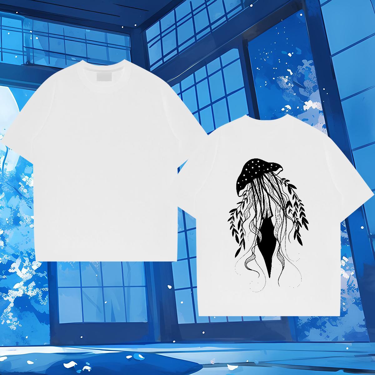 Designer Men T Shirts 230g Cotton mushroom Home Outdoor Tees Crew Neck High Quality Tshirt for Man Woman Custom Cartoon