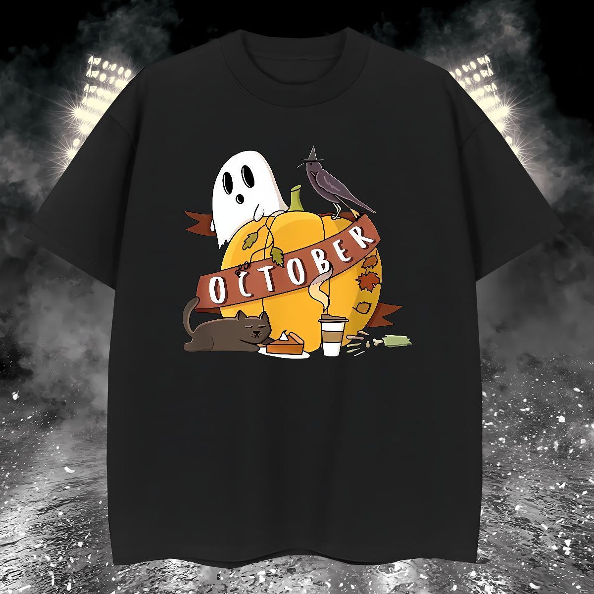 Classic Man T Shirts 230g Cotton pumpkin Daily Outfit Tops Shirt O Neck Short Sleeves Cool Design Mens Tshirts Oversized 3XL 4XL