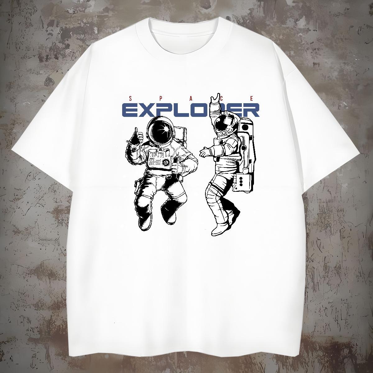 Mens T Shirts 230g Cotton universe Anime Printing Street Breathable Short Sleeve Custom Printed Men Tees Casual New Designer Tees Shirts