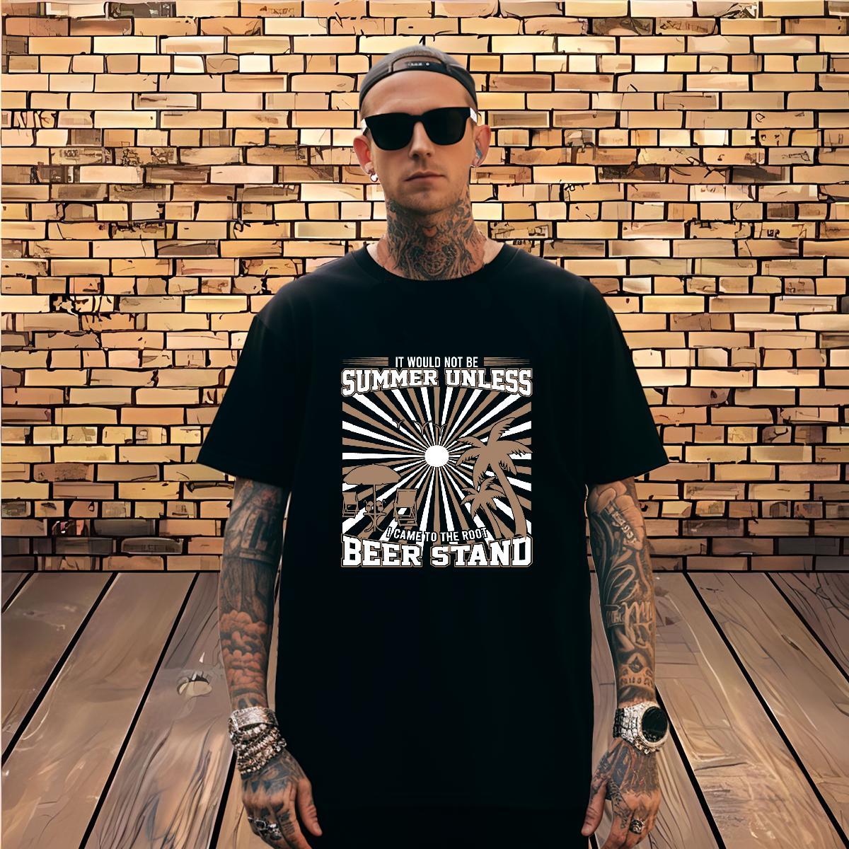 Mens T Shirts 230g 100% Cotton tree Casual Beach O-Neck Short Sleeve Oversized 4XL Couples T Shirts 2024 DIY Designer Tops Shirt