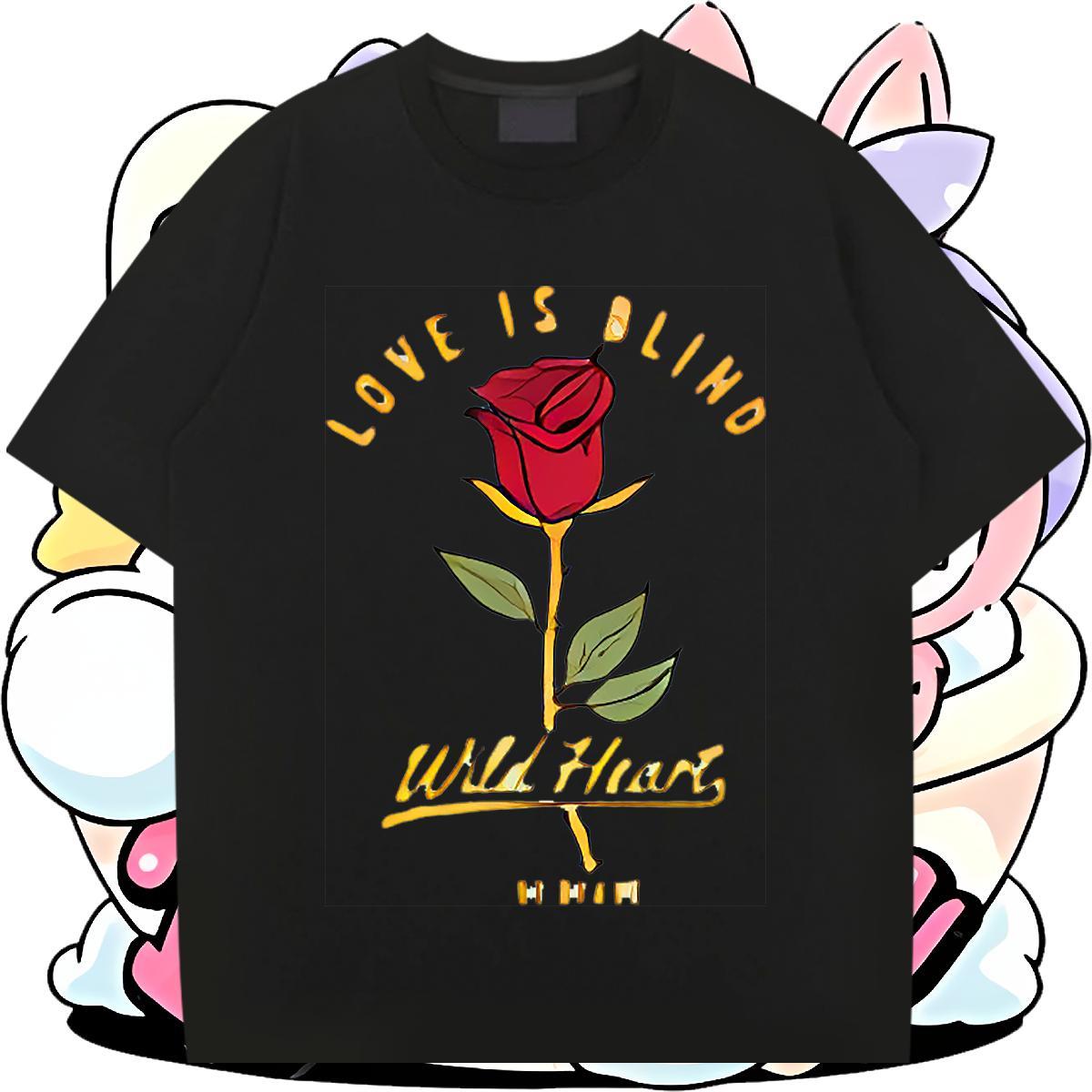 Soft Men Tops Tees 230g Pure Cotton Casual Daily Wear ROSE Asian Size Breathable Short Sleeve Fashion Design T-Shirts for Men Clothes