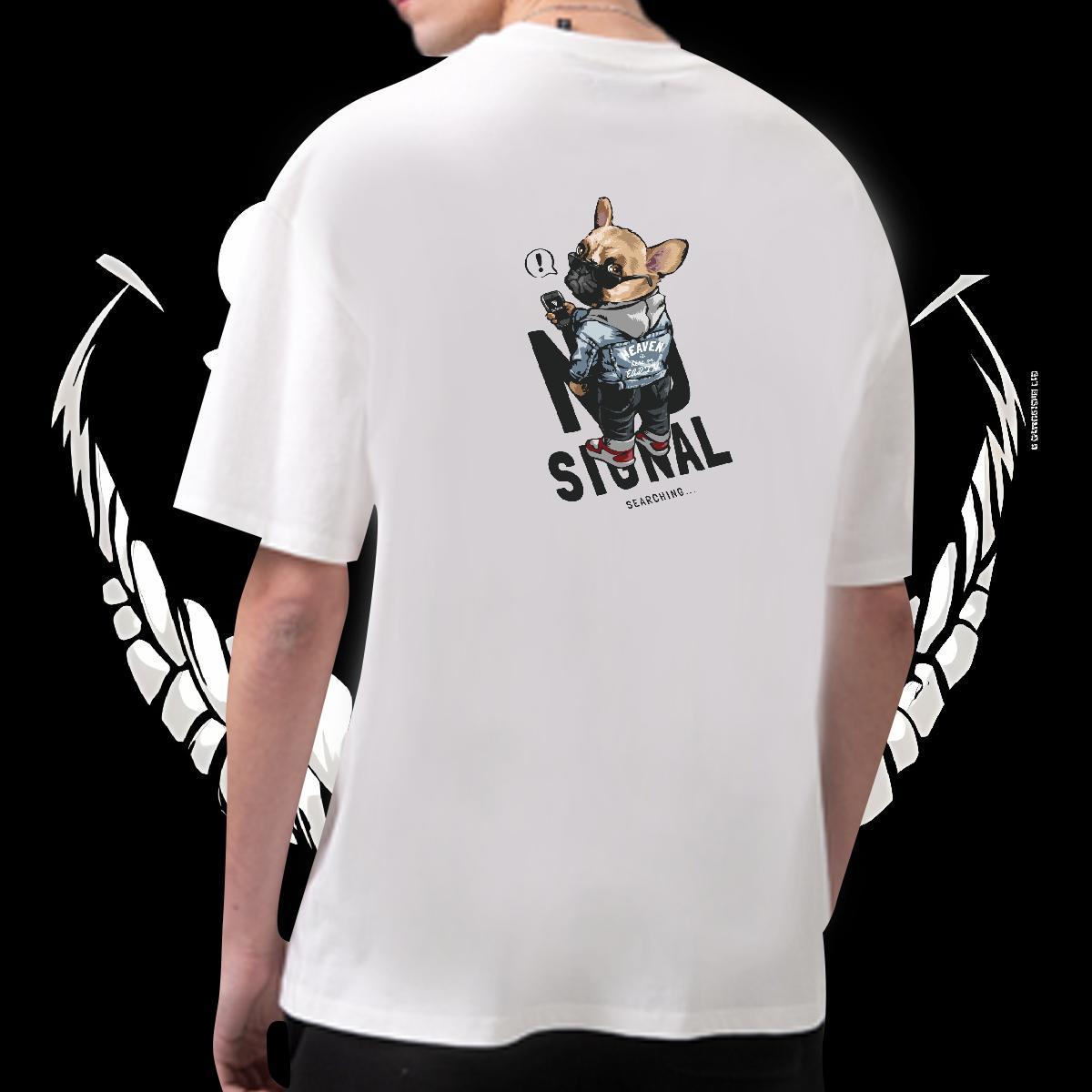 New Arrival T Shirt For Man 100% Cotton 230g dog Spring Summer Tee Shirt Pure Cotton Designer Men Tshirts Asian Size