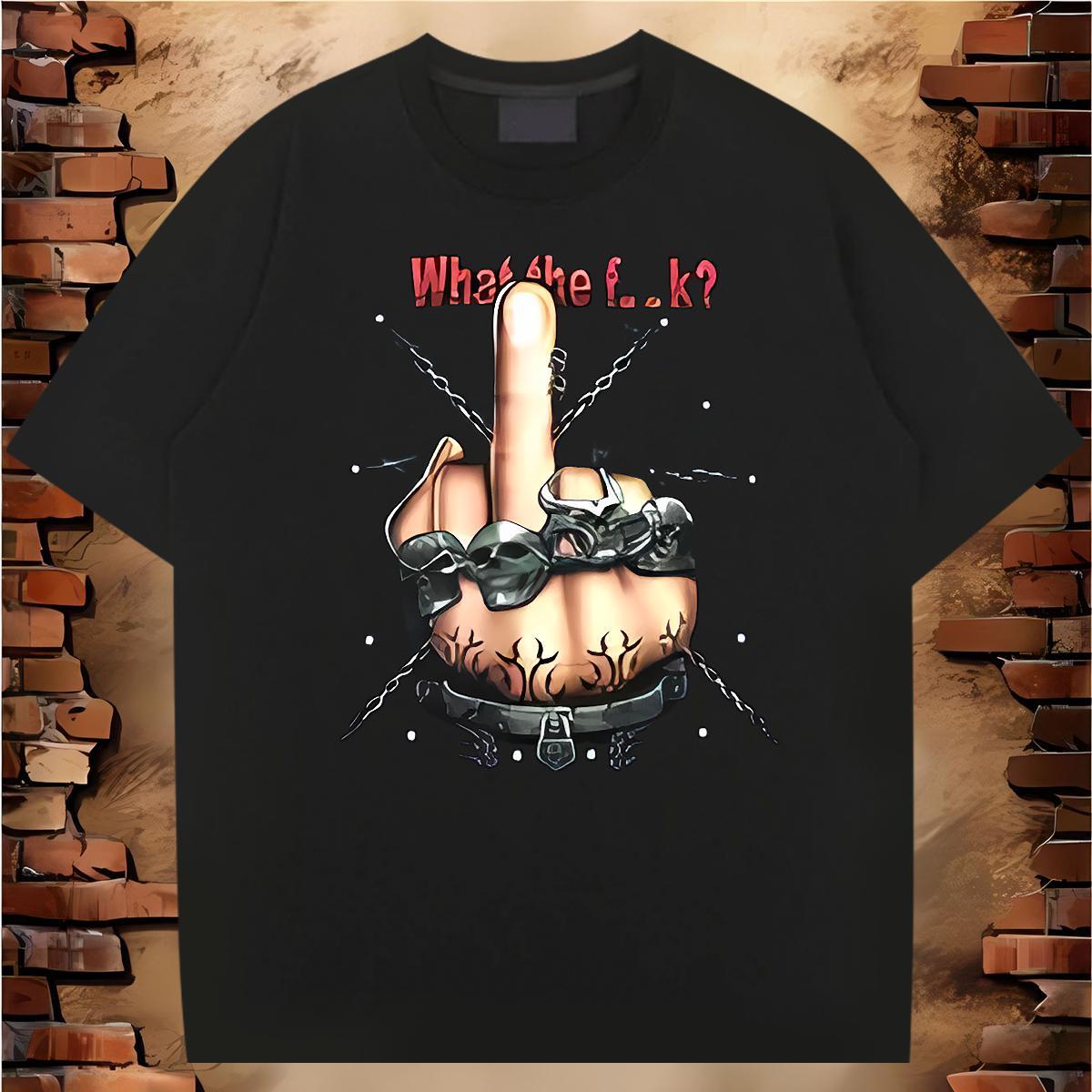 T Shirt For Man 230g Pure Cotton hands Home Outdoor Breathable Crew Neck Custom Cartoon Men Clothes T-Shirt 2024 Designer Comfortable Clothings