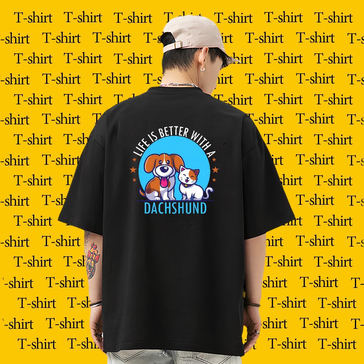 New Designer Man T Shirts 100% Cotton 230g Summer Casual Tshirts O Neck Short Sleeves Wholesale Men Tees DIY Anime