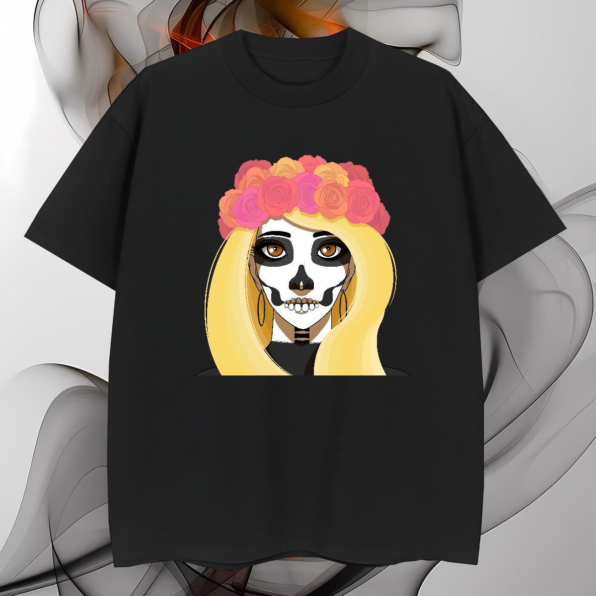 Mens T Shirts 230g 100% Cotton portrait Beach Breathable Short Sleeve DIY Printed Men Tops Tees DIY Customized Comfortable Top Tees