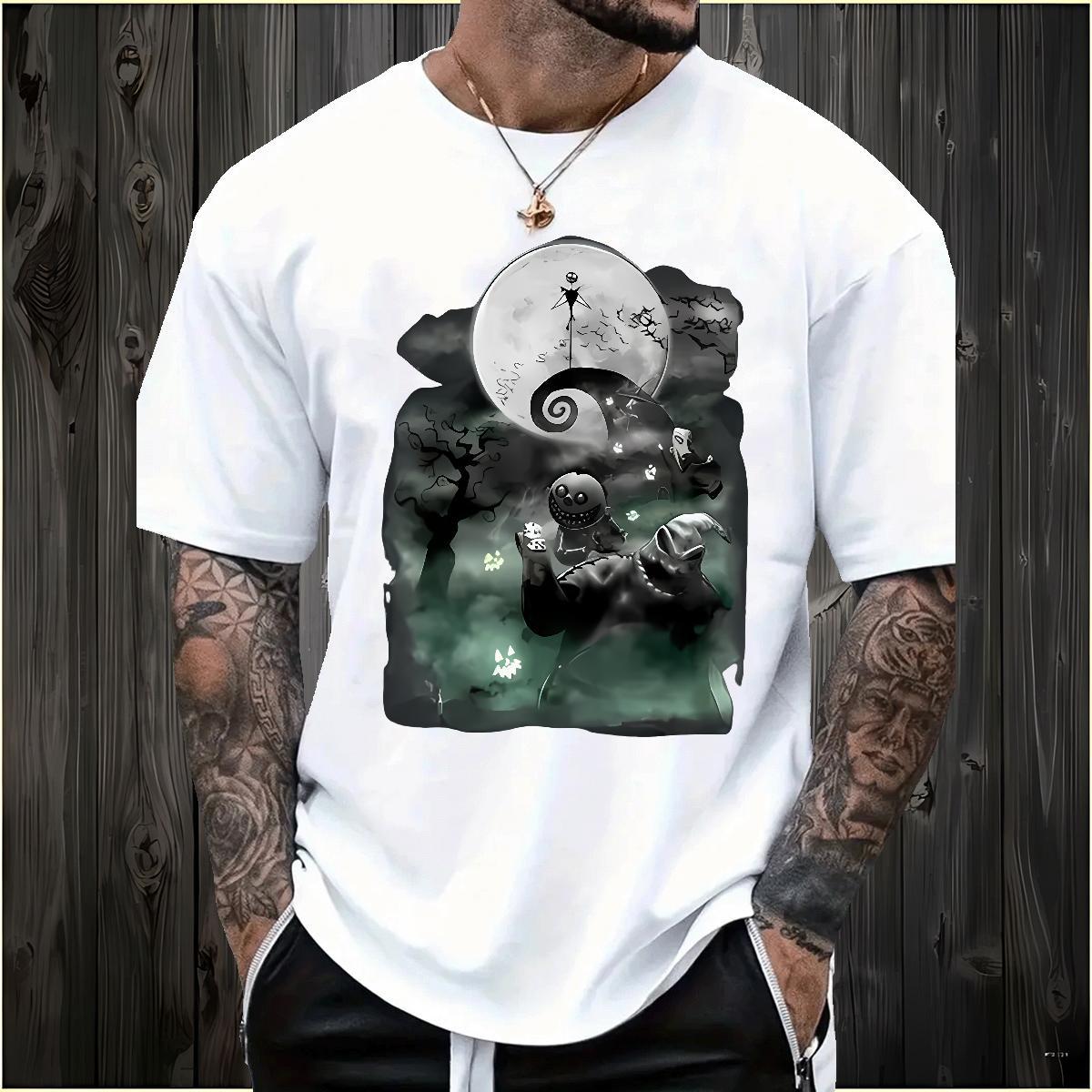 2024 Designer Mens T Shirts 230g 100% Cotton dark night Street wear Hip Hop Tshirts Short Sleeve Soft Wholesale Men Clothes T-Shirt Custom Printing