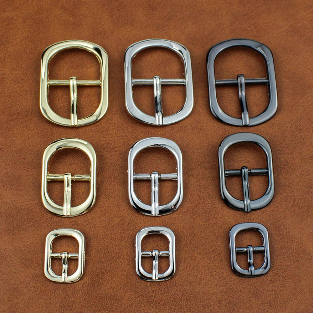 50Pcs Metal High Quatity Leather Bag Handbag Shoes Shoulder Strap Belt Adjust Roller Pin Buckle Snap Oval Rectangle O Ring Repai 240805