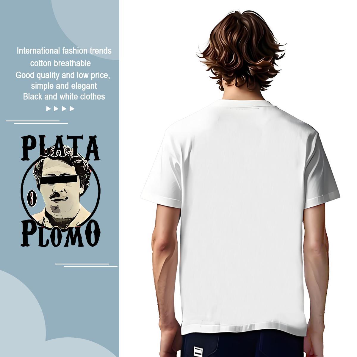 T shirt 100% Cotton 230g portrait Casual O-Neck Short Sleeve Oversized 3XL 4XL Men Tops Tees Fashion Designer High Quality Clothes