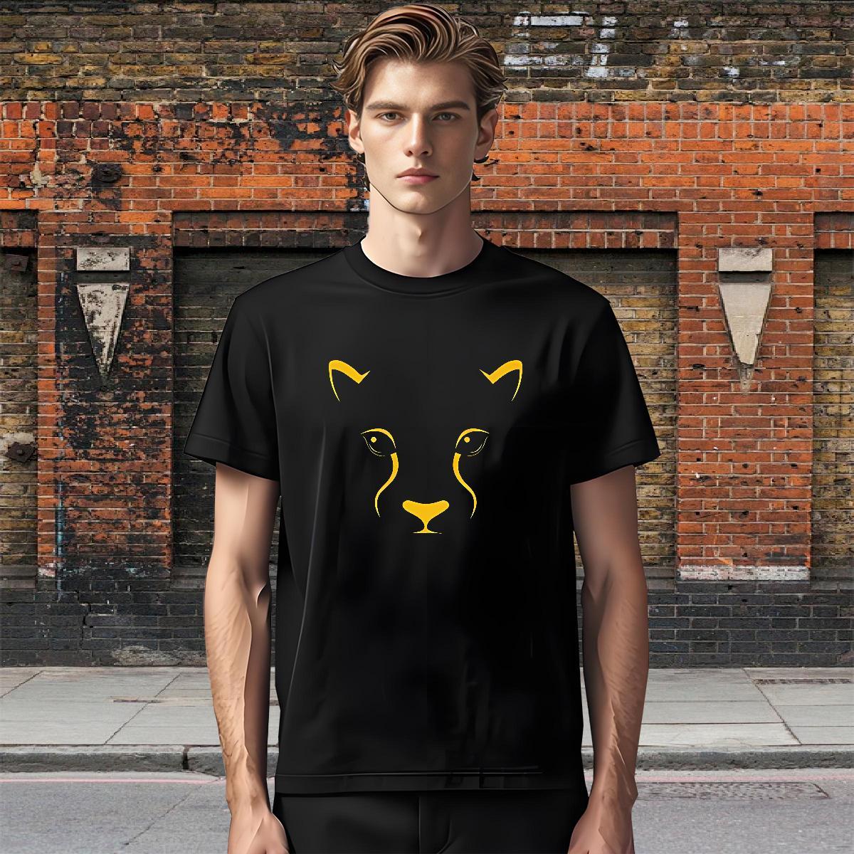 Factory Direct T Shirt For Man 230g Cotton colored drawing Hip Hop Tees Shirts Breathable Crew Neck Brand Tshirts Asian Size