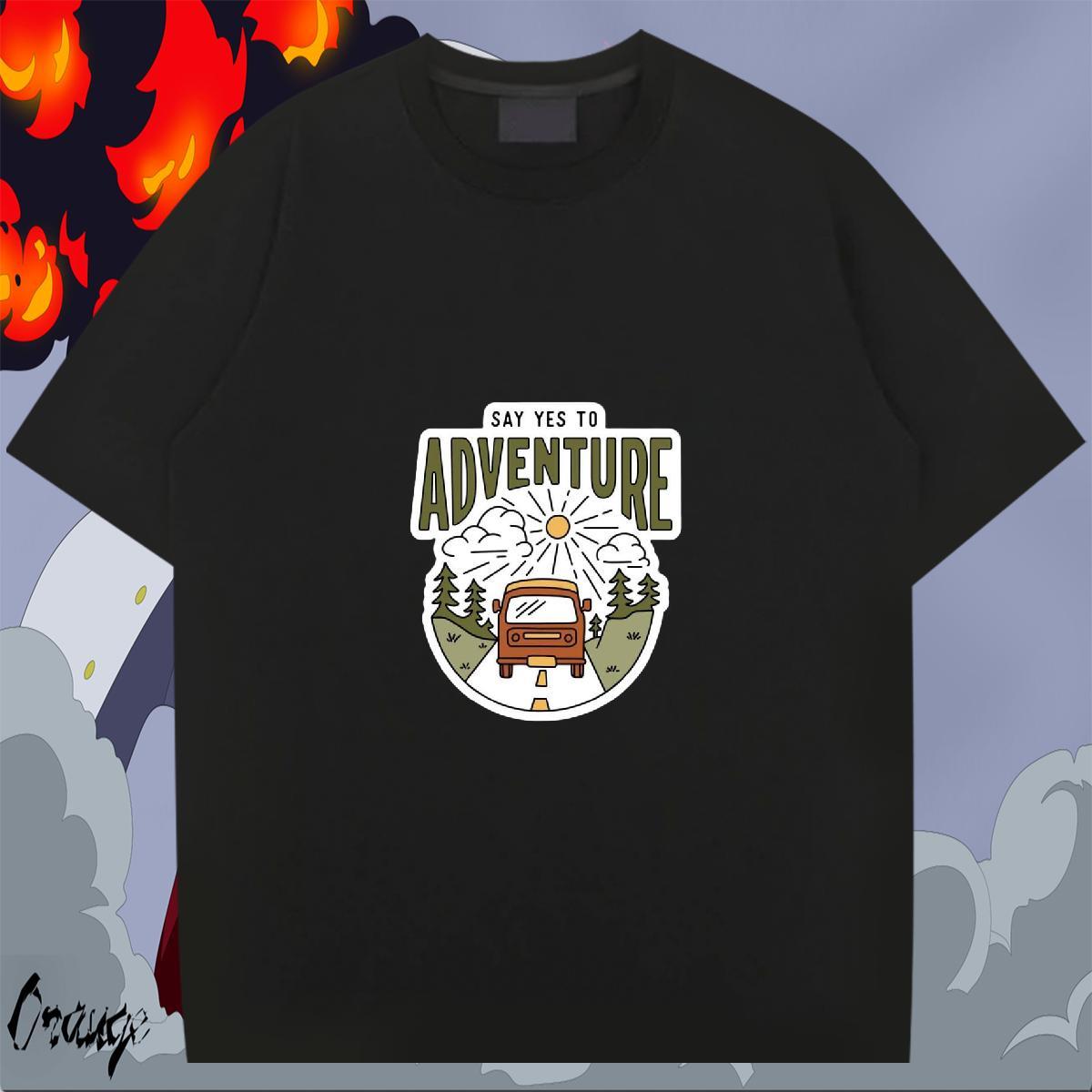 Classic Men Tees 230g Pure Cotton Street car DIY Anime Crew Neck Breathable Fashion Design T-Shirts for Men Tees Shirts