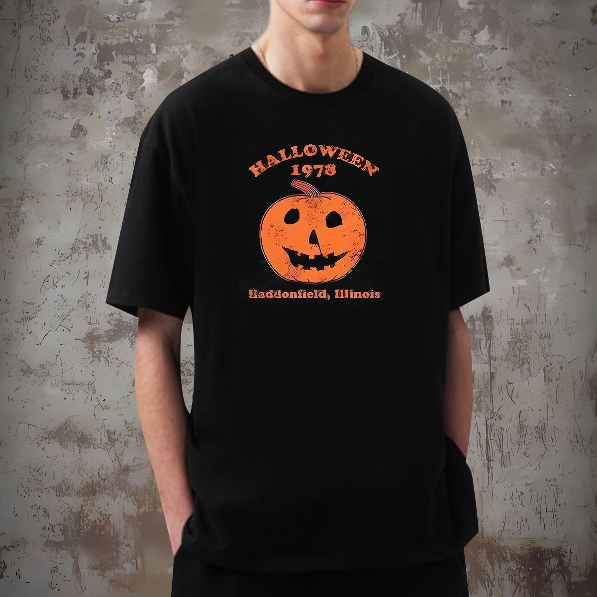 T Shirts Men 100% Cotton 230g pumpkin Street wear Hip Hop Breathable Crew Neck Oversized Men Tshirts Fashion Design Designer Polos