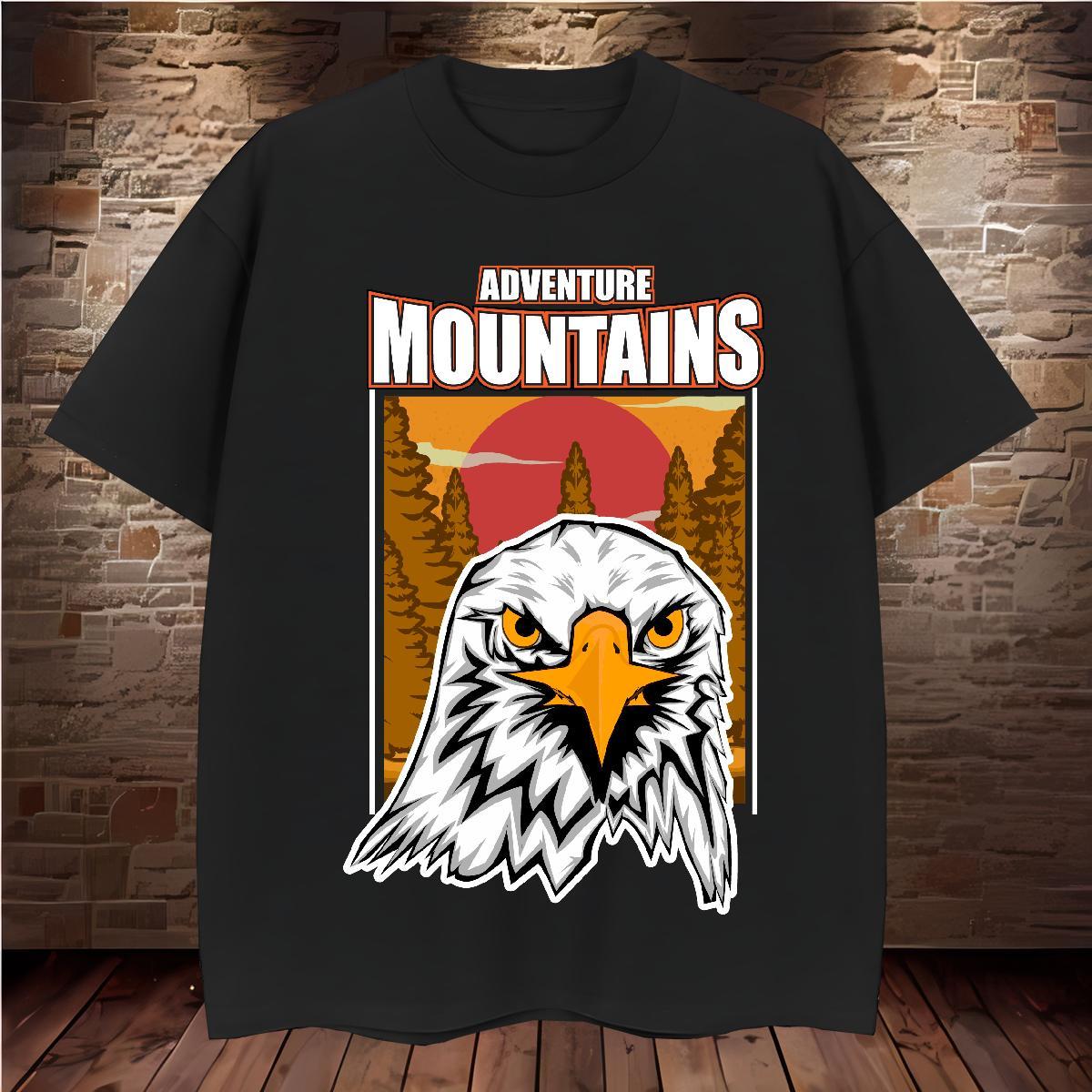 T shirt 230g 100% Cotton eagle Sport Short Sleeve Soft Oversized 3XL 4XL Men Tshirts Stylist Cool Design Clothes