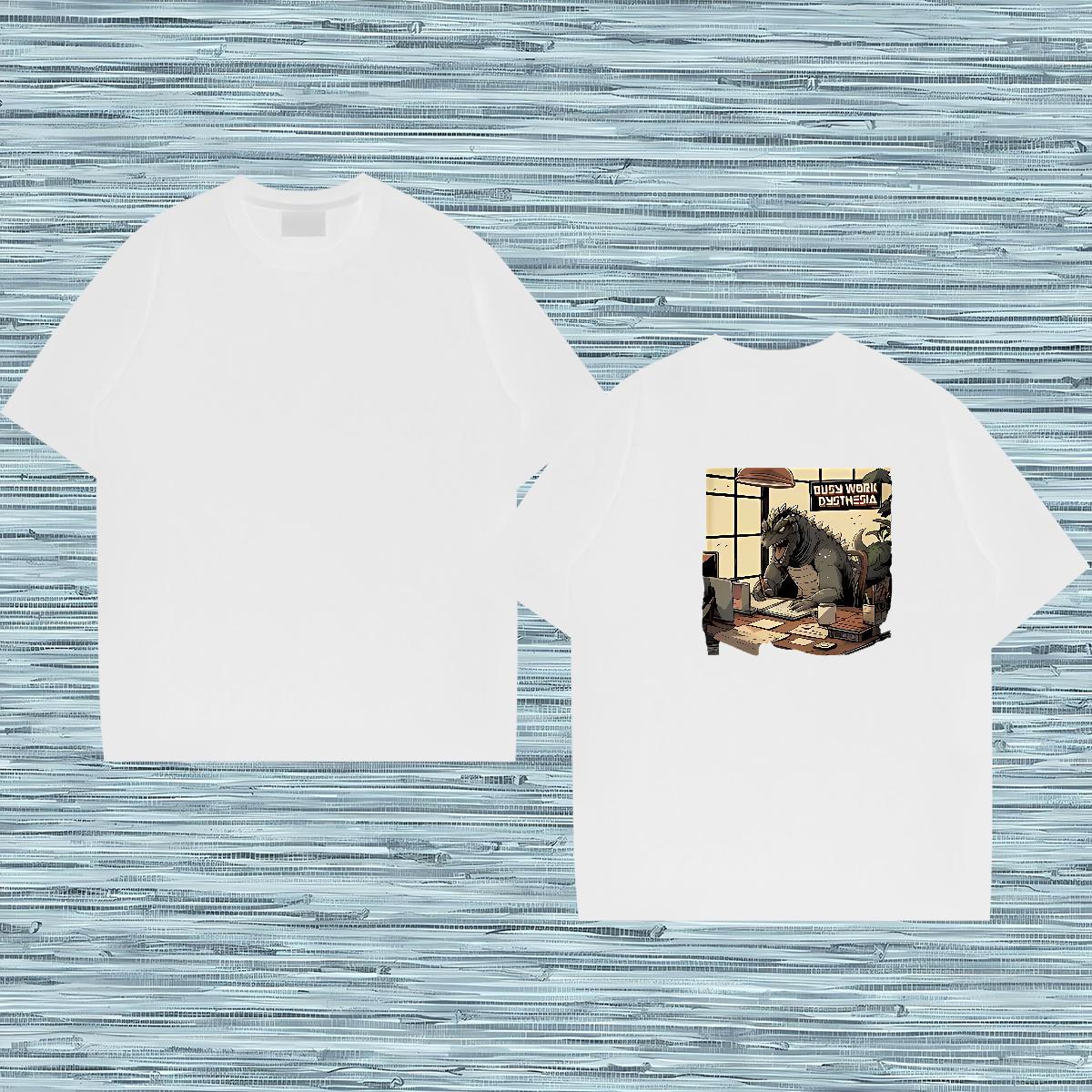 Fashion Design T-Shirts 230g Cotton dinosaur Sports Casual Tops Shirt Pure Cotton Cool Tshirts Oversized