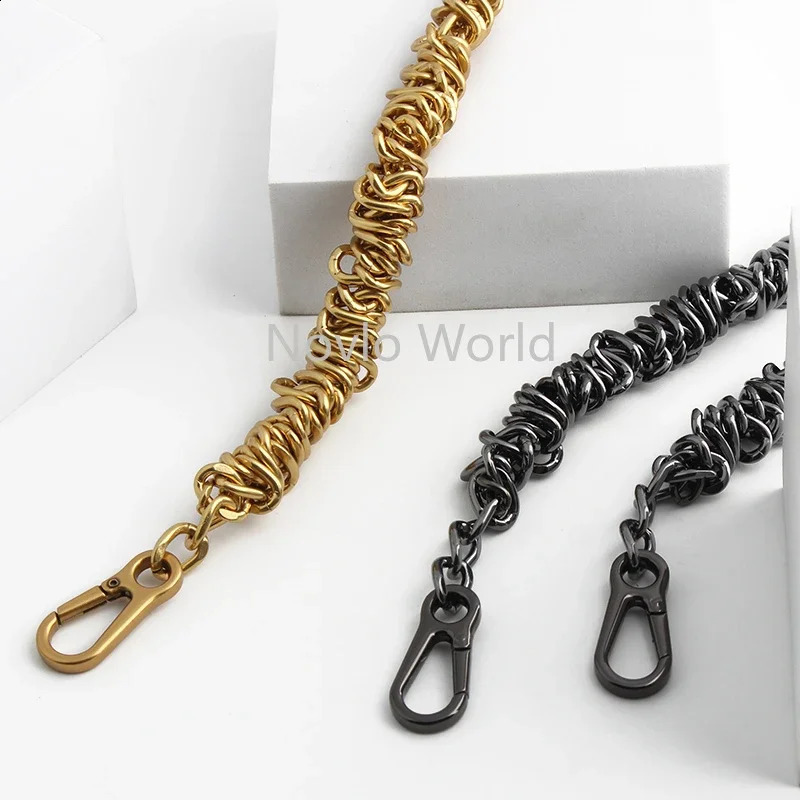 21020PCS 3975CM Aluminium Metal Chains With Buckles For Replacement Crossbody Shoulder Bags Purse Handbags Belt Accessories 240805