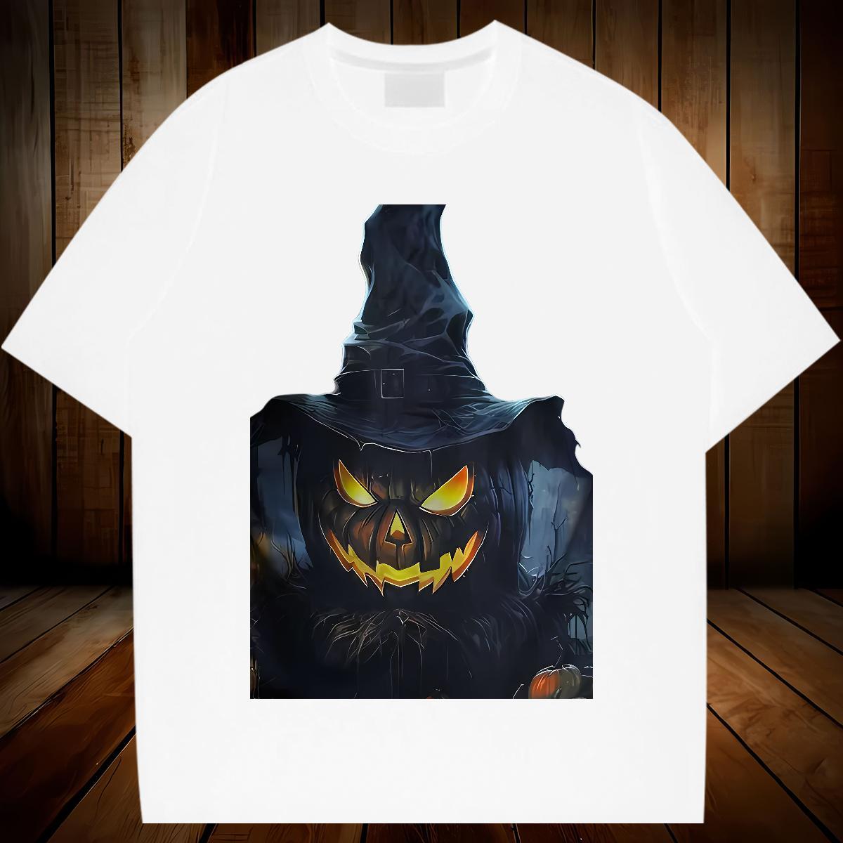 Custom T-Shirts for Men 100% Cotton 230g pumpkin Home Outdoor Tshirts Breathable Soft Classic Men Clothes T-Shirt Oversized