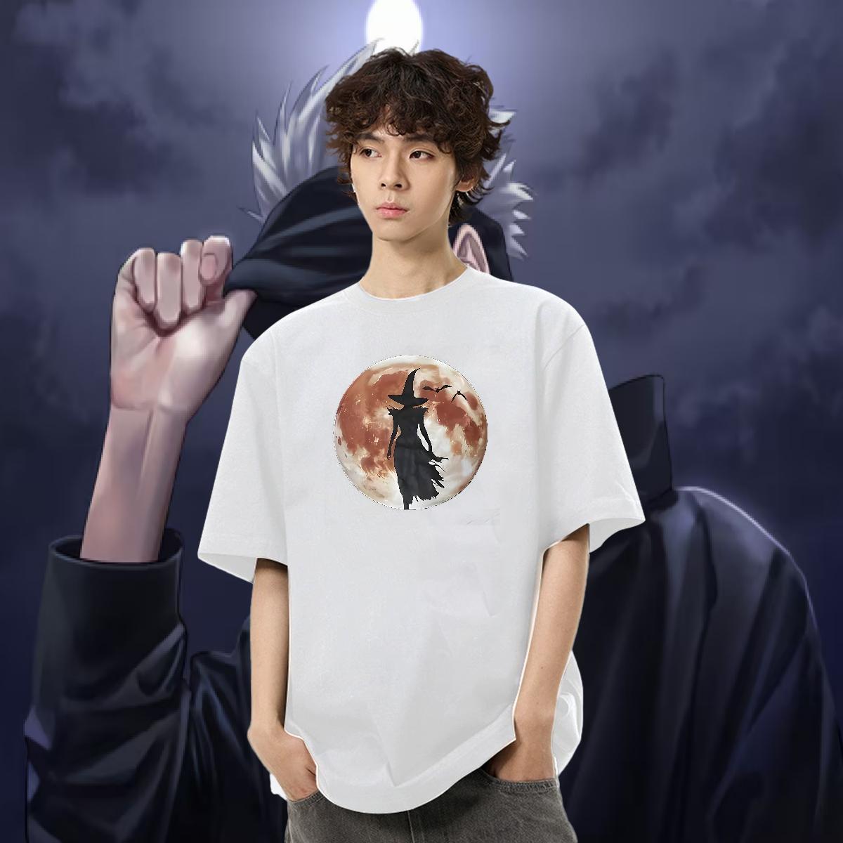 Factory Direct T Shirt For Man 230g 100% Cotton halloween Home Outdoor Tops Shirt Breathable Crew Neck Wholesale Tshirts Oversized 3XL 4XL