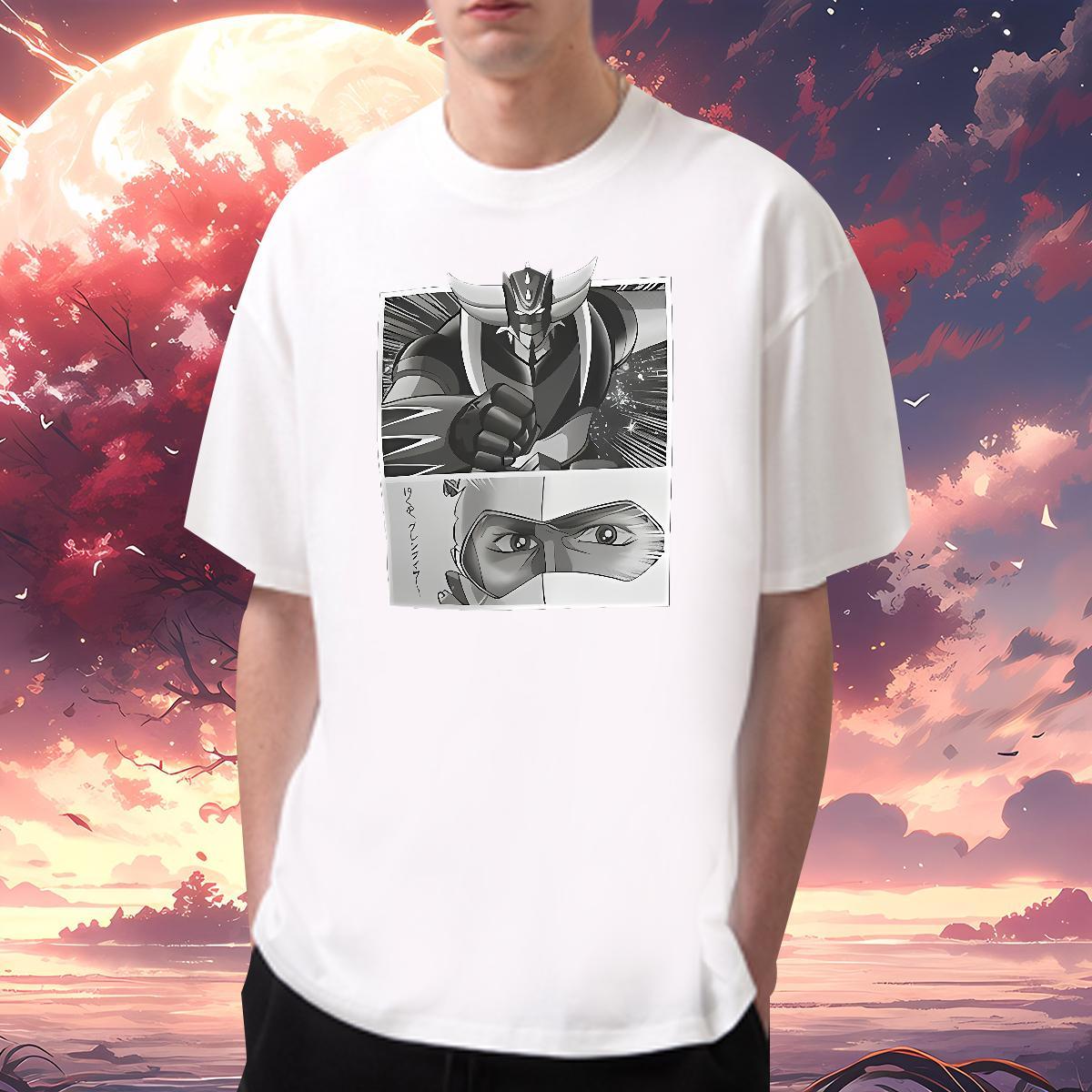 T-Shirts for Men 230g Cotton cartoon Anime Printing Street O Neck Short Sleeves Asian Size Tshirt for Man Woman Designer Fashion Free Shipping Clothin