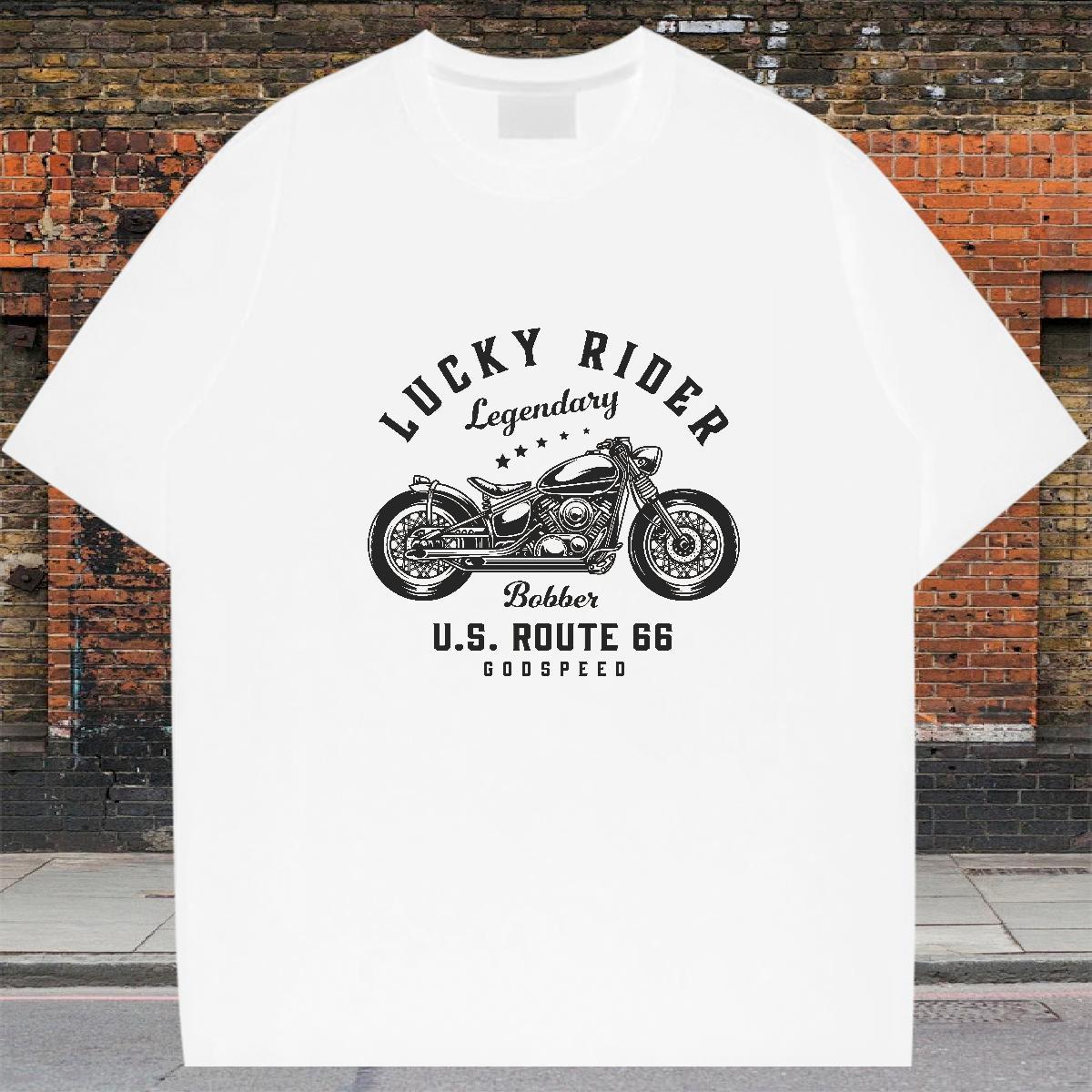 Unisex Mens Tshirts 230g Pure Cotton Street Motorcycle Oversized 4XL Breathable Short Sleeve Fashion Designer Man T Shirts Tops Tees