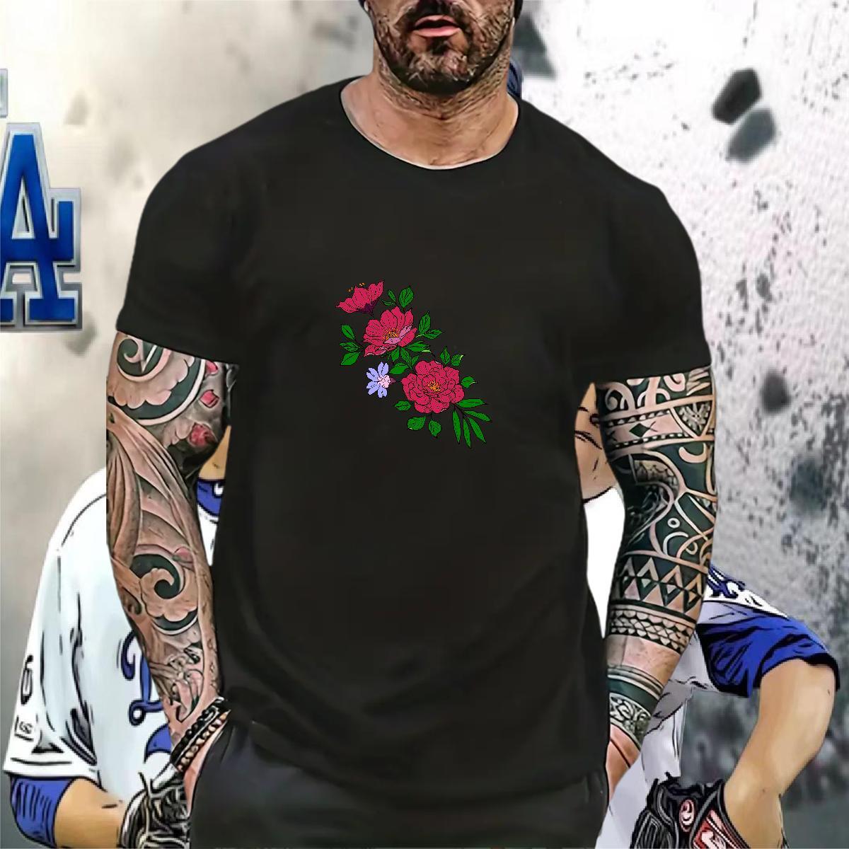 Designer Men T Shirts 100% Cotton 230g painting Street Wear Clothings Crew Neck Breathable Cool Men Tops Tees Oversized