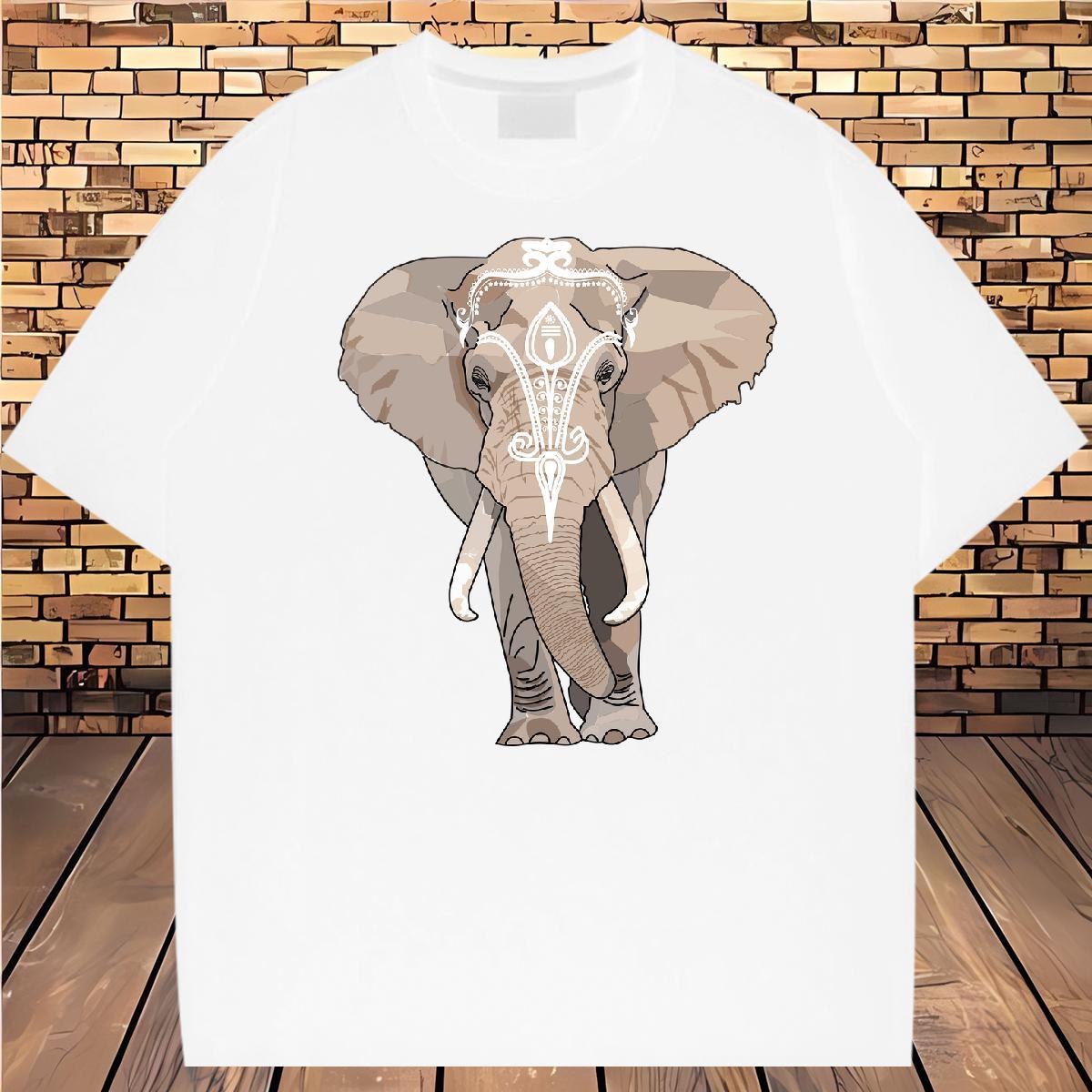 2024 Summer T-Shirts for Men 230g 100% Cotton Hip Hop Tees Shirts Round Neck Short Sleeve Loose Tshirts Oversized 3XL 4XL