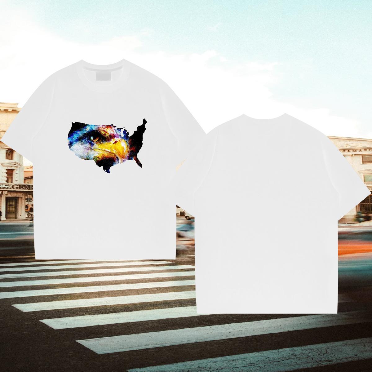 Classic T shirt 230g Cotton cool Daily Outfit Tops Tees Breathable Crew Neck Cool Tshirt for Man Woman White Plus Size