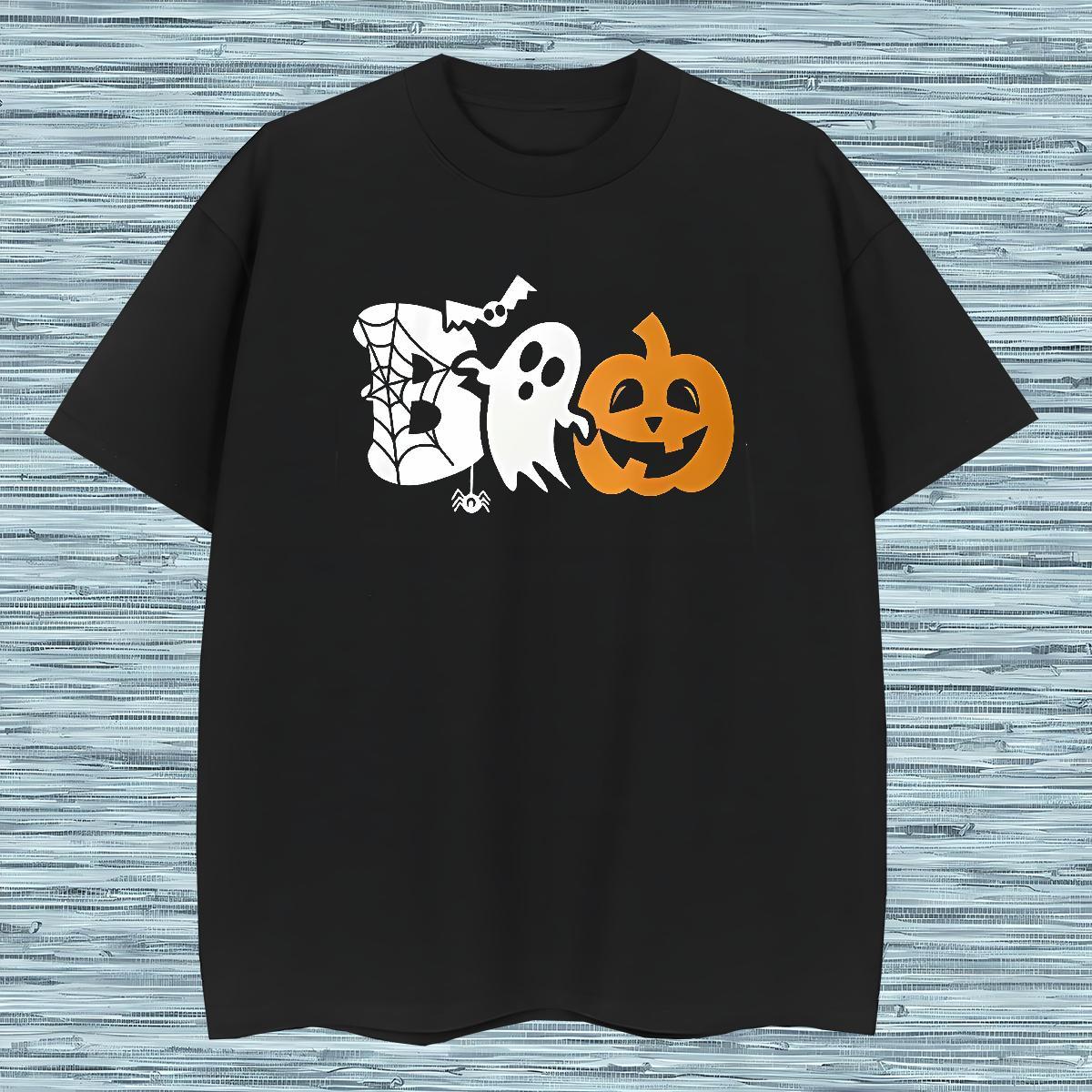 Popular Tshirt for Man Woman 230g Cotton pumpkin T Shirt For Man Daily Outfit Short Sleeve Soft Anime Print 2024 Summer Tees Shirts