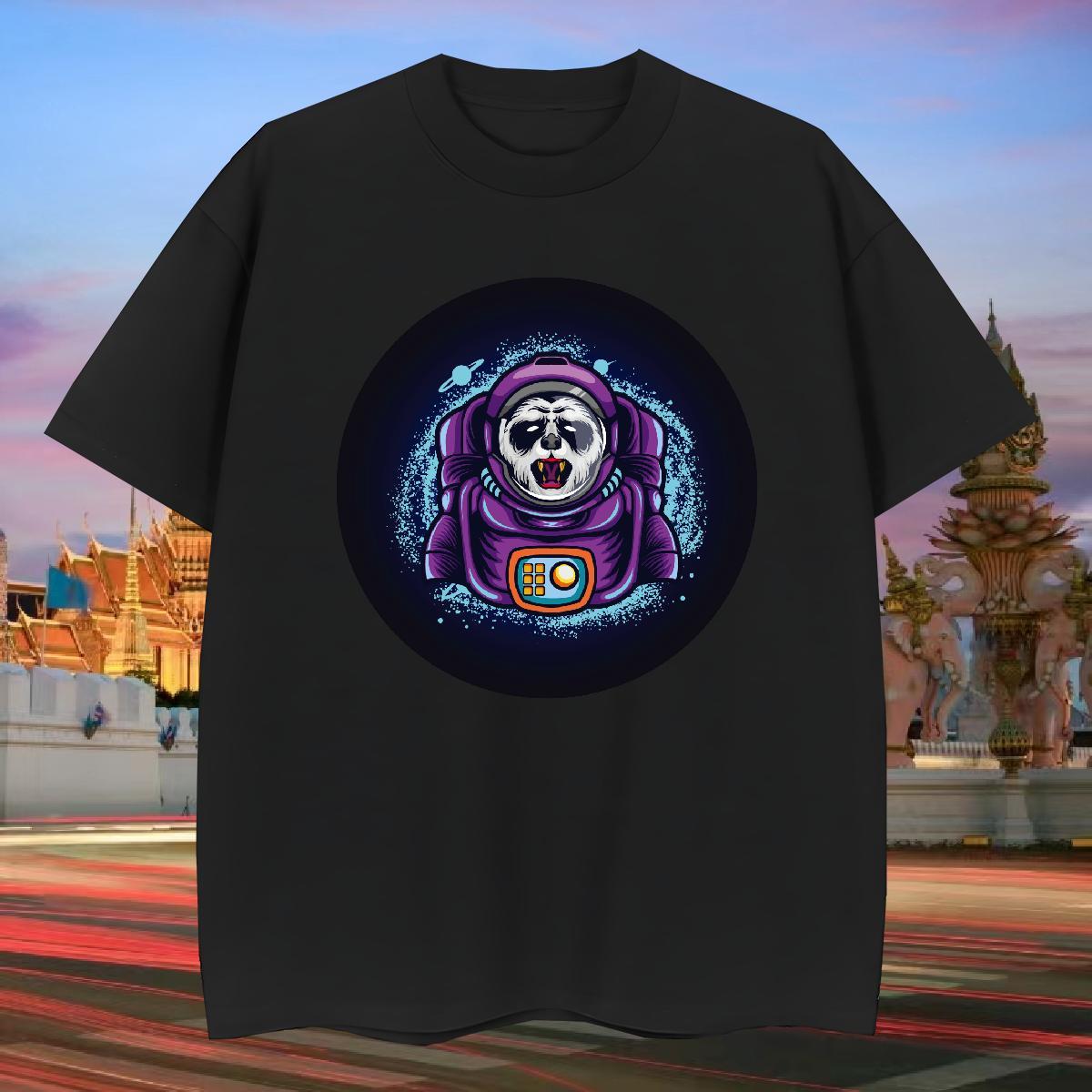 T Shirt For Man 230g 100% Cotton animal Daily Wear Breathable DIY Printed Men Tshirts 2024 DIY Popular Tops Shirt