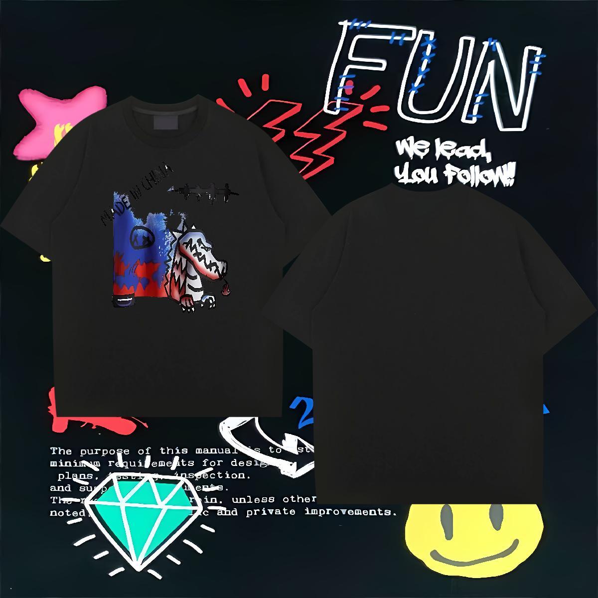 Free Shipping T-Shirts for Men 230g 100% Cotton dinosaur Casual Beach Tops Shirt Breathable Popular Tshirts Oversized 4XL