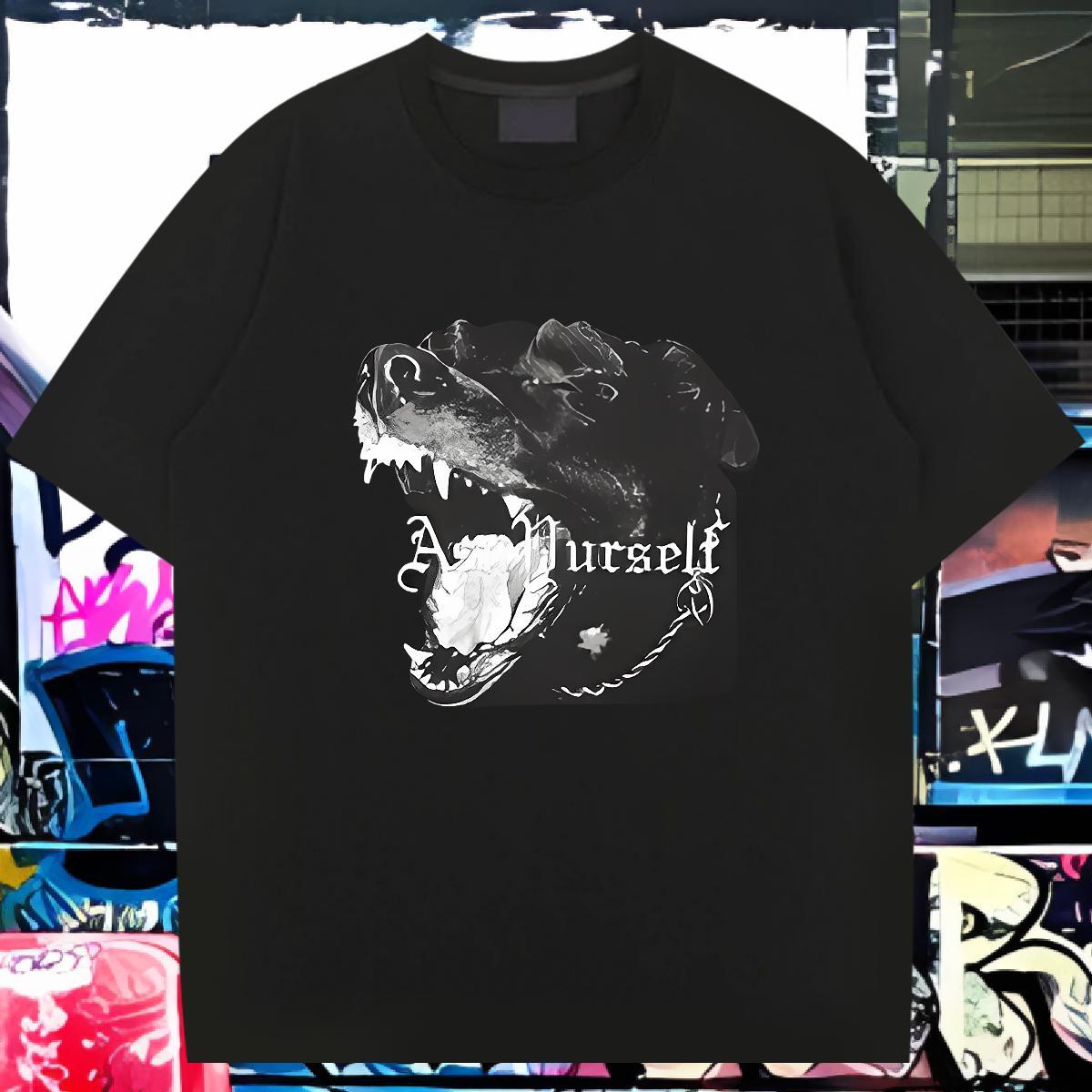 2024 New Man T Shirts 100% Cotton 230g dog Outdoor Tee Shirt Breathable Crew Neck Wholesale Tshirt for Man Woman Plus Size Cartoon