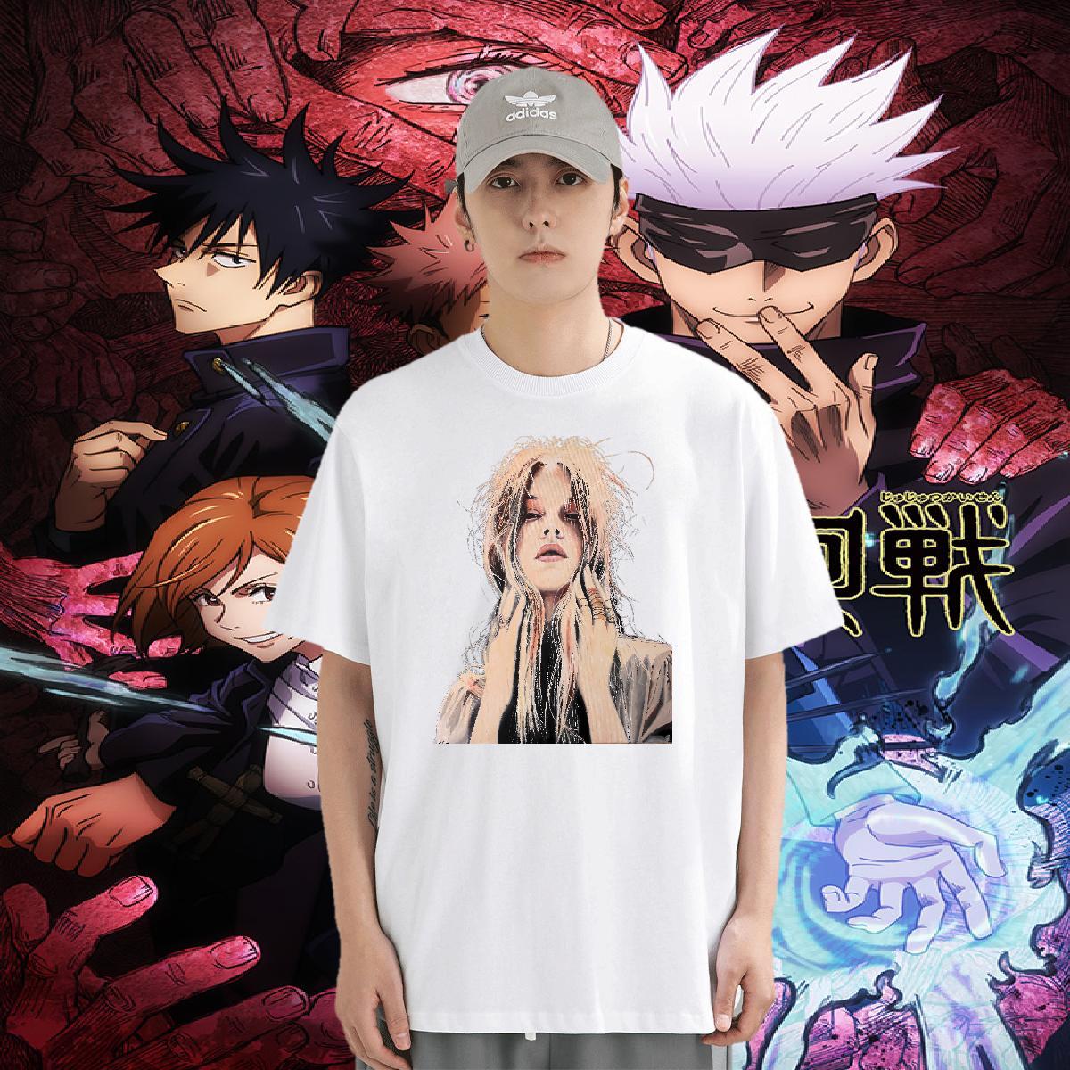 Brand T Shirt For Man face Tops 100% Cotton 230g Street wear Hip Hop Wholesale Skull Breathable Short Sleeve Couples T Shirts