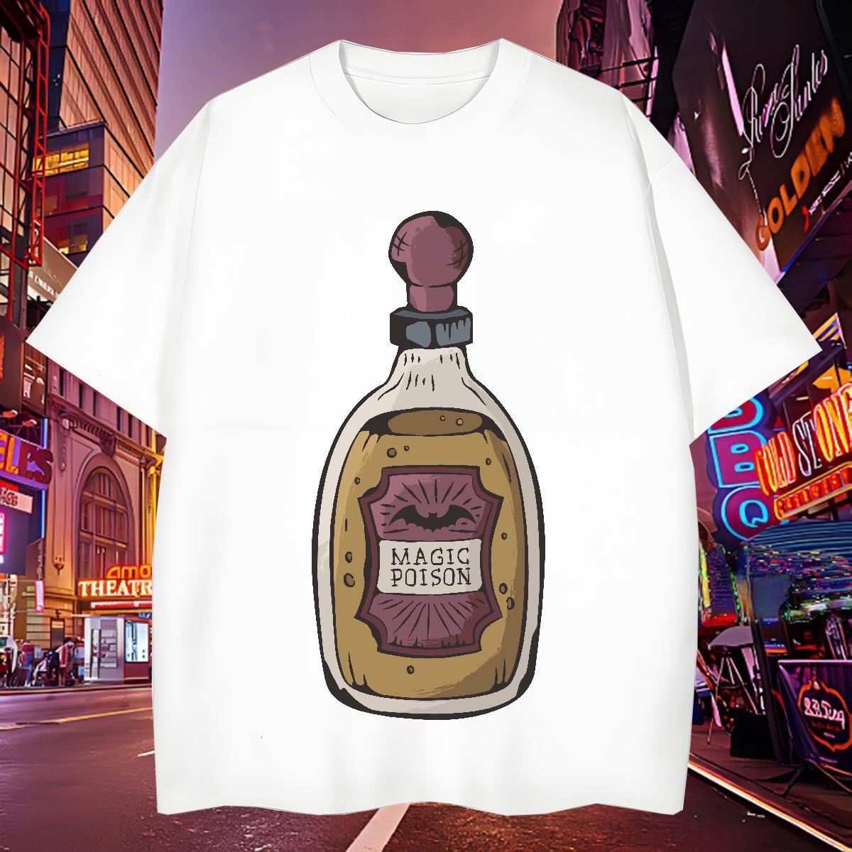 Free Shipping Men Tops Tees 100% Cotton 230g bat Men T Shirts Casual Daily Wear Breathable Crew Neck Cartoon Printing L-4XL Designer Tee Shirt