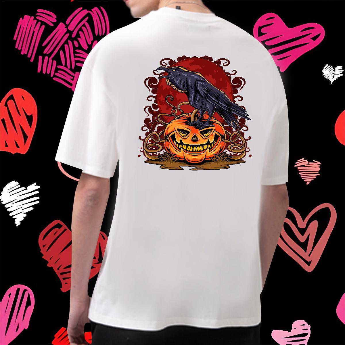 Designer T-Shirts for Men 100% Cotton 230g bird Street Wear Breathable Crew Neck Comfortable Tshirt for Man Woman Skull