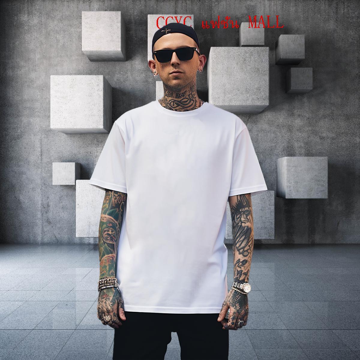 Popular Men Tees 100% Cotton 230g cat Mens T Shirts Street wear Hip Hop Breathable Crew Neck Custom Print Oversized Brand Tops