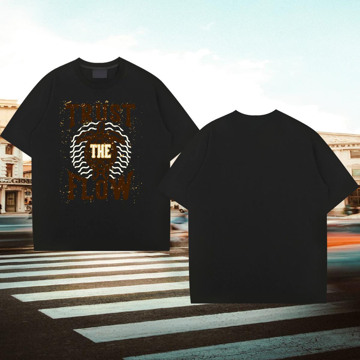 Fashion Designer T shirt 100% Cotton 230g Daily Outfit Tee Shirt Round Neck Short Sleeve Wholesale Mens Tshirts Graphic