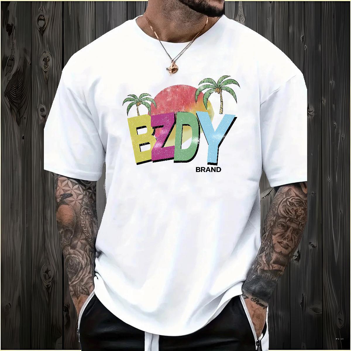 New Arrival T shirt 230g Cotton tree Spring Summer Tshirts Breathable Comfortable Men Tshirts Custom Big Size