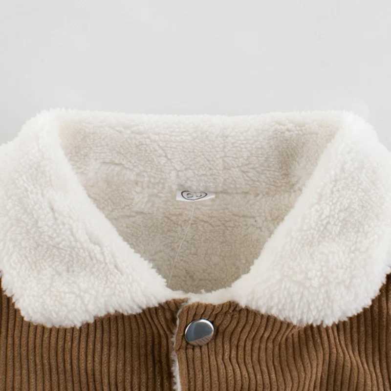 New childrens vest autumn winter boys and girls Lambswool Padded single chest hot vest childrens warm topW240724