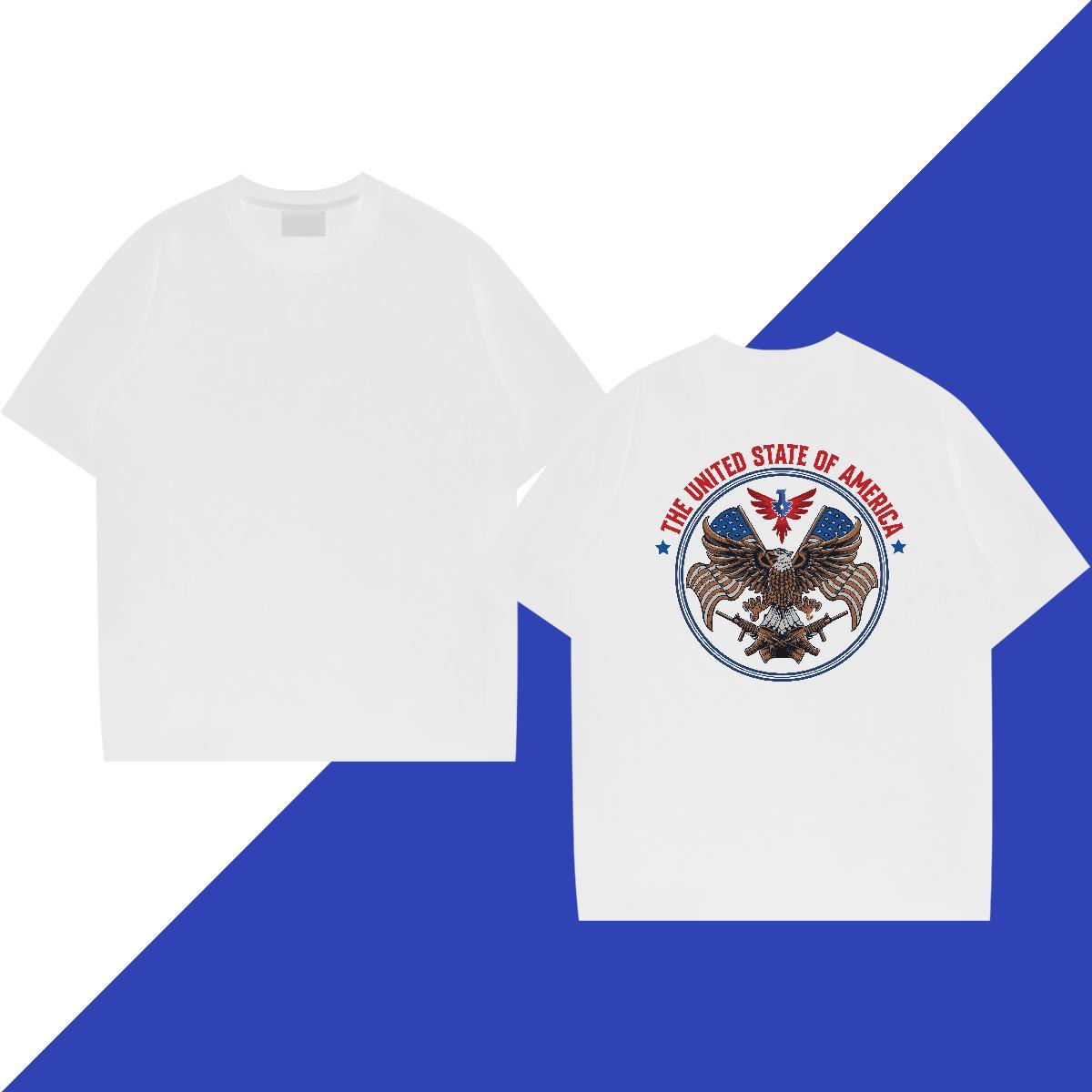 Factory Direct T Shirts Men 230g Pure Cotton cool Hip Hop Polos Crew Neck Breathable Wholesale Men Tshirts Custom Print Plus Size