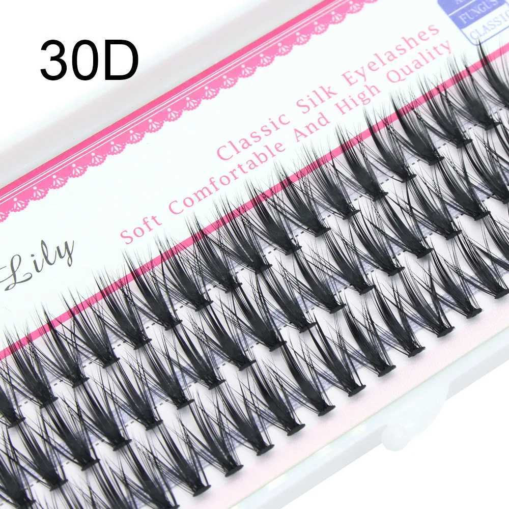 60 bundles of luxurious thick clustered eyelashes extended 3D Russian scroll graffiti fake 20D 30D mink eyelashes Bunche Cilias W240803