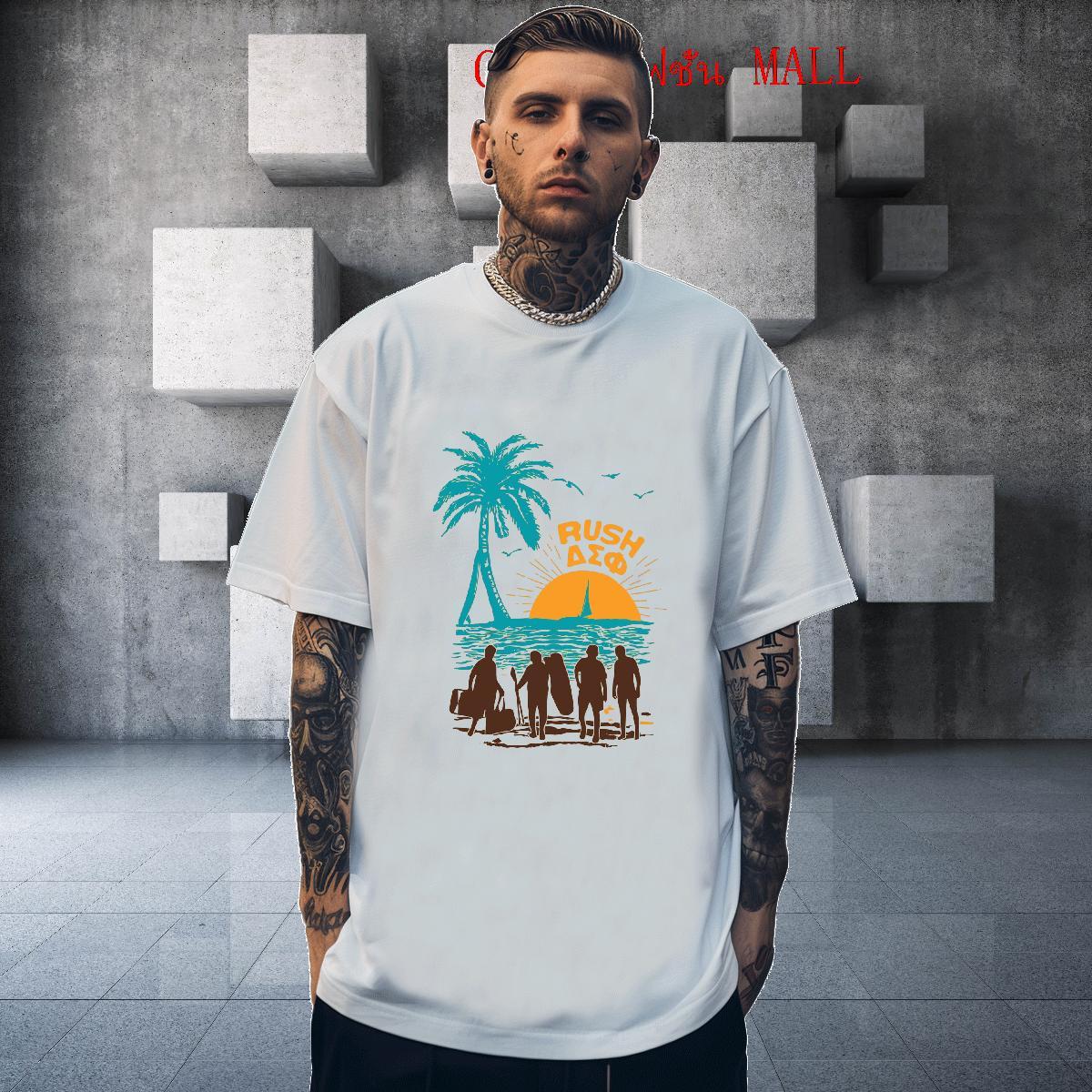 TOP Quality Tshirts 230g 100% Cotton Street Wear beach Custom Big Size Breathable Soft 2024 Summer T-Shirts Tops
