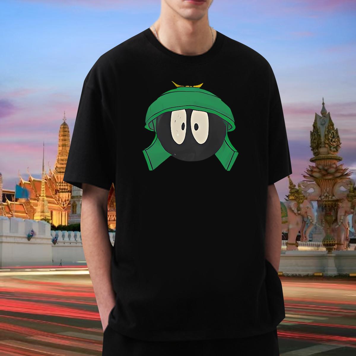 Mens T Shirts 230g Pure Cotton game Sports Casual Short Sleeve O-Neck Skull Mens Tshirts 2024 Summer Cool Tops