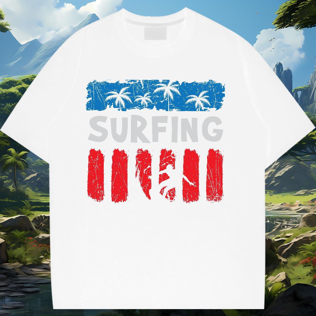 5A T shirt Crew Neck Women Tshirts Floral Print tree Sport 230g 100% Cotton Casual New Polos