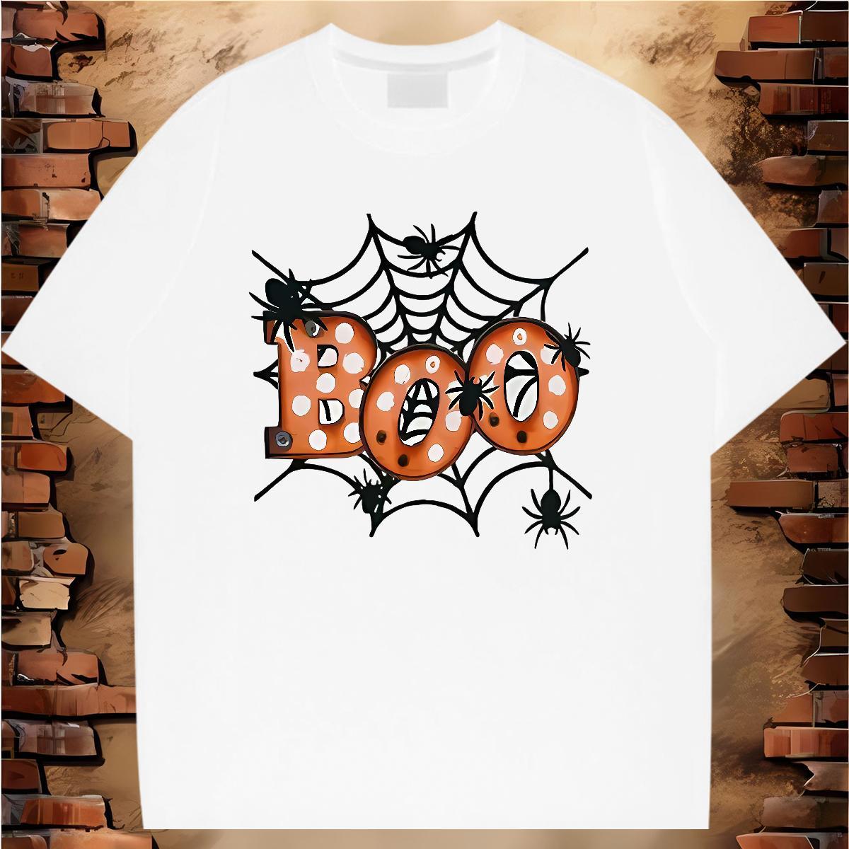 Classic Casual T Shirts Men 230g Pure Cotton spider web Spring Summer Tee Shirt Breathable Short Sleeve Soft Men Clothes T-Shirt Custom Anime