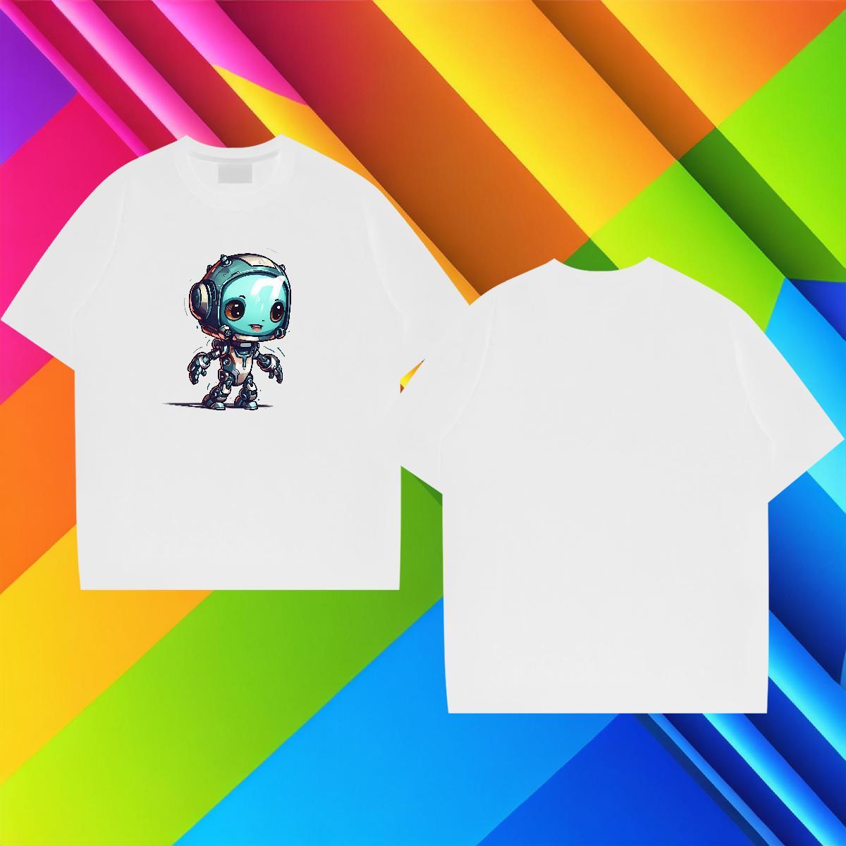 Soft Men Tops Tees 100% Cotton 230g Summer Casual ET DIY Anime Breathable Short Sleeve Custom T Shirts Men Top Tees