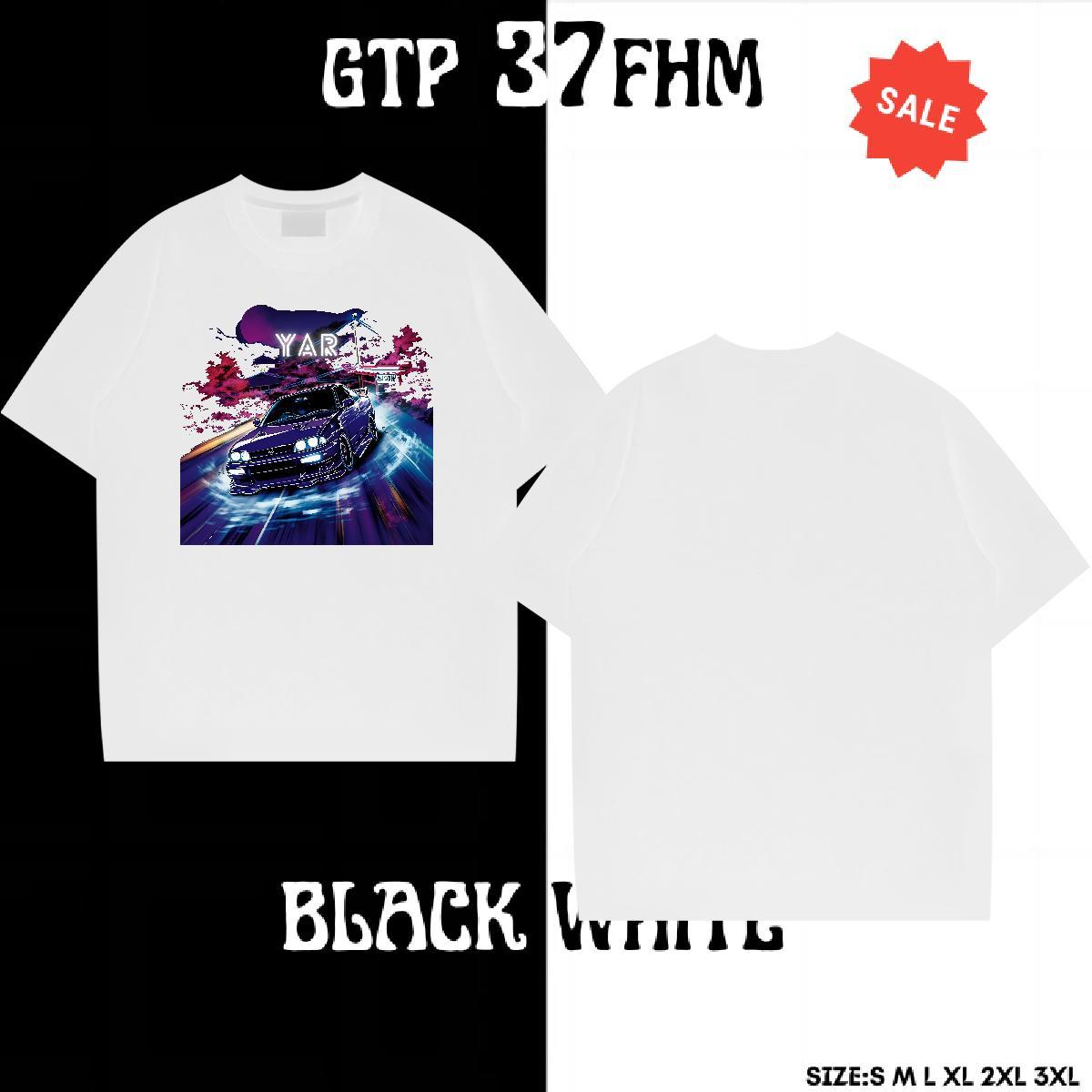 Free Shipping Couples T Shirts 230g Pure Cotton Street Casual car Cartoon Printing L-4XL Crew Neck Casual New T Shirts Men Tshirts