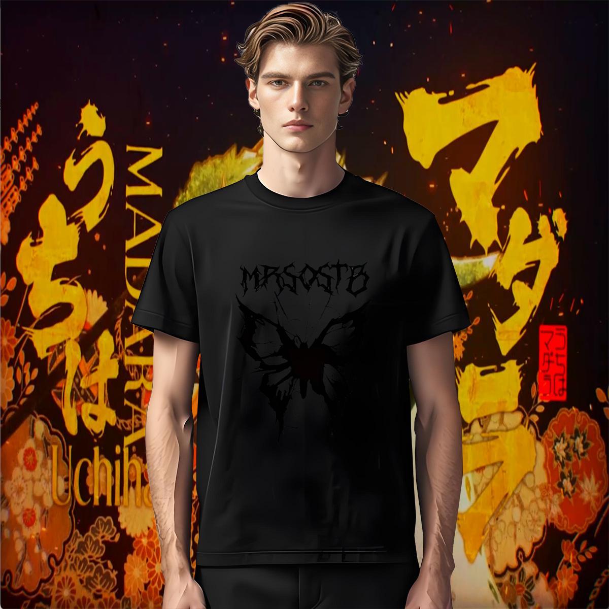Designer Fashion Men T Shirts 230g 100% Cotton Butterfly Daily Wear Tee Shirt Short Sleeve Soft Classic Men Tees DIY